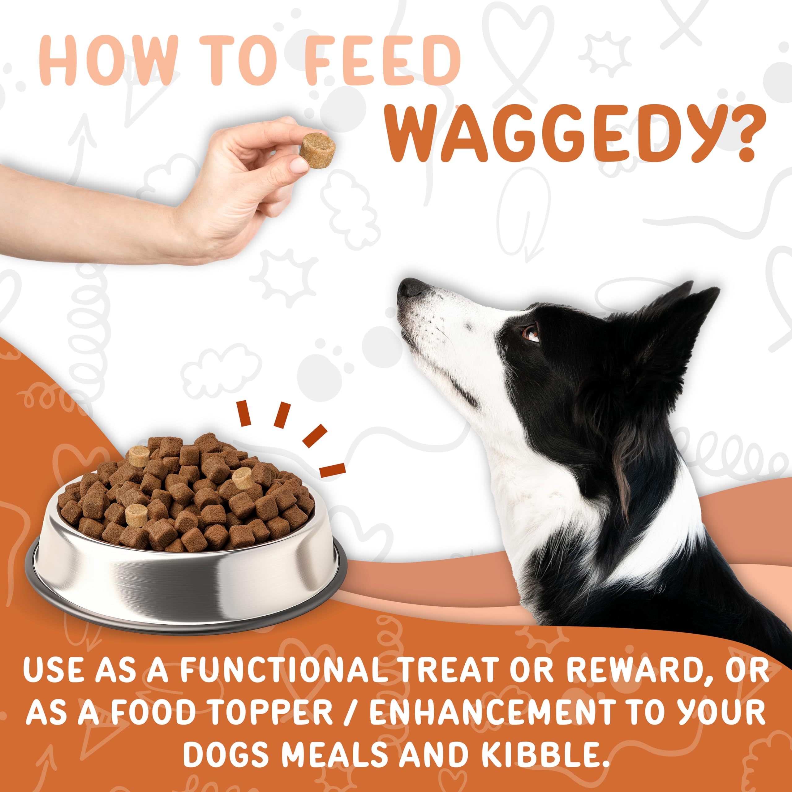 Foto 7 | Suplemento Para Perros Waggedy Hip And Joint Con Cúrcuma, 120 Masticables - Venta Internacional.