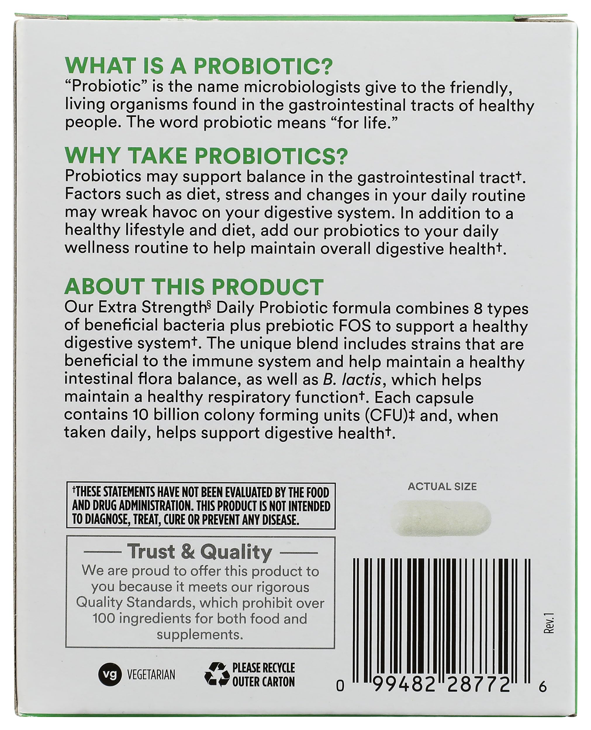 Foto 3 pulgar | Suplemento Probiótico Whole Foods Market 30 Unidades - Venta Internacional