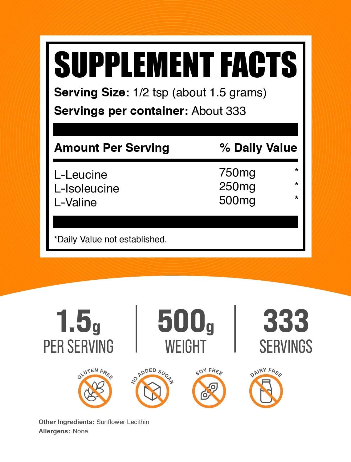 Foto 3 pulgar | Suplemento en Polvo BulkSupplements 500 g - Venta Internacional