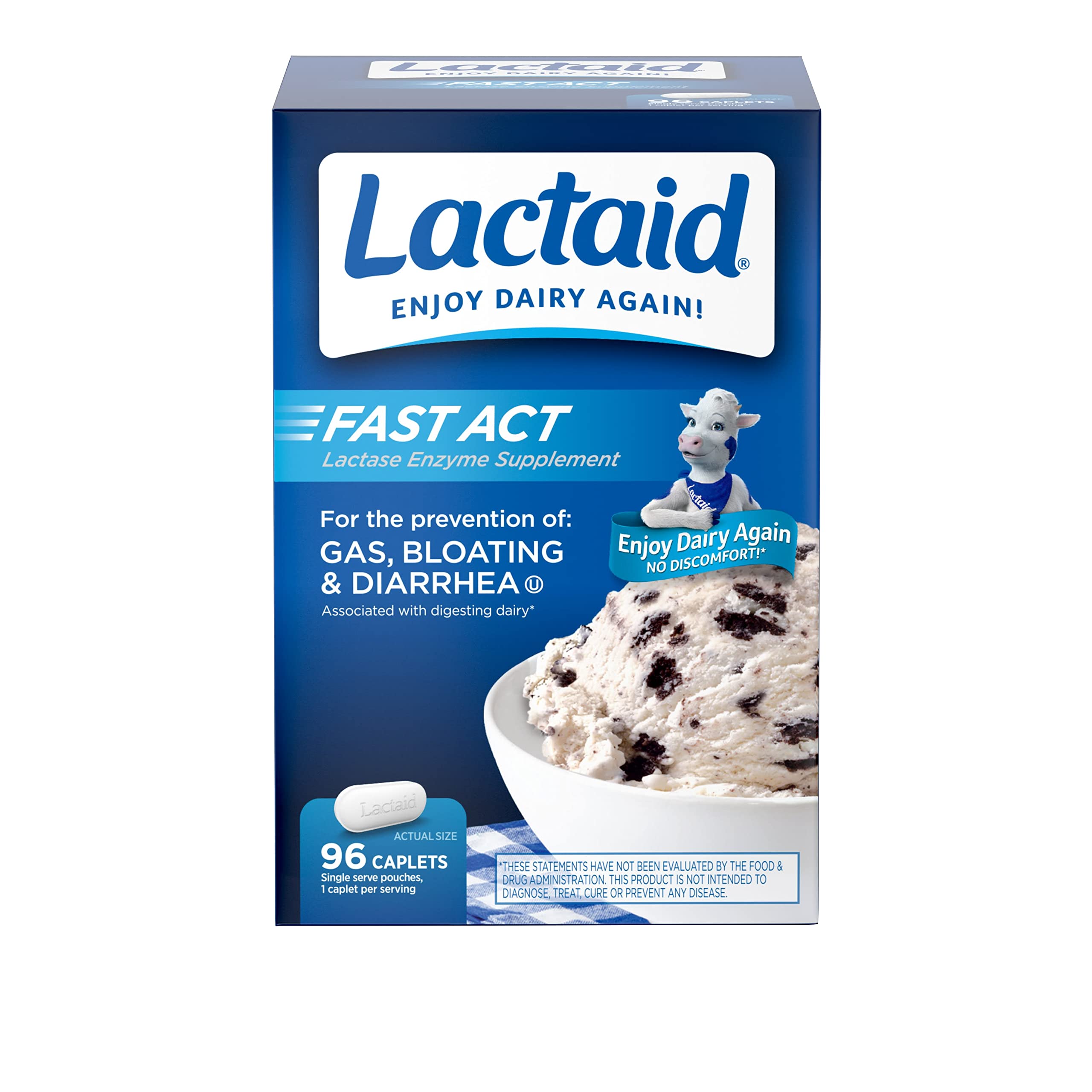 Foto 2 pulgar | Cápsulas De Lactaid Fast Act Para Intolerancia A La Lactosa, 96 Paquetes De Viaje - Venta Internacional.