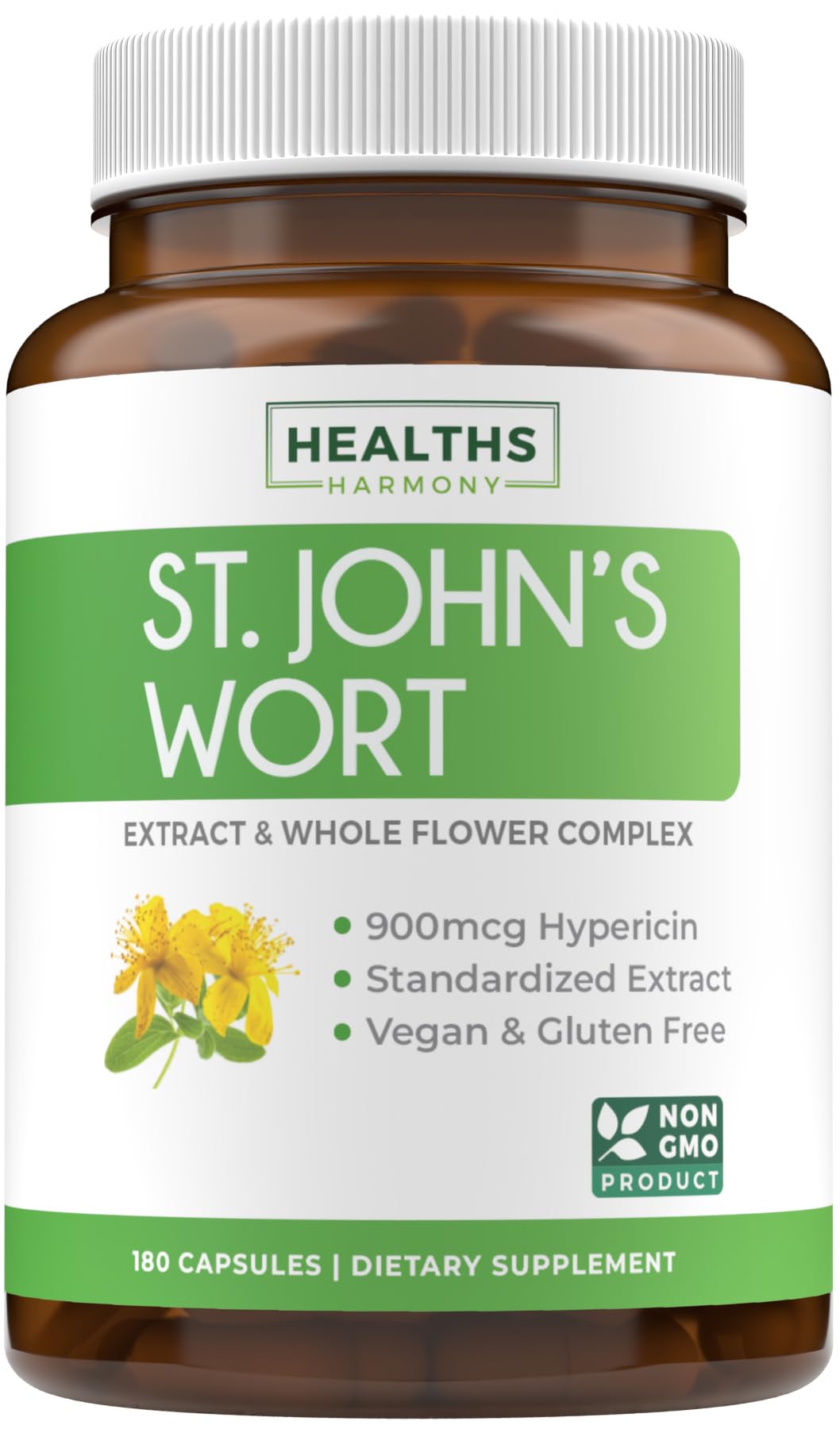 Foto 2 pulgar | Suplemento Healths Harmony Hierba de San Juan 500 Mg 180 Cápsulas - Venta Internacional