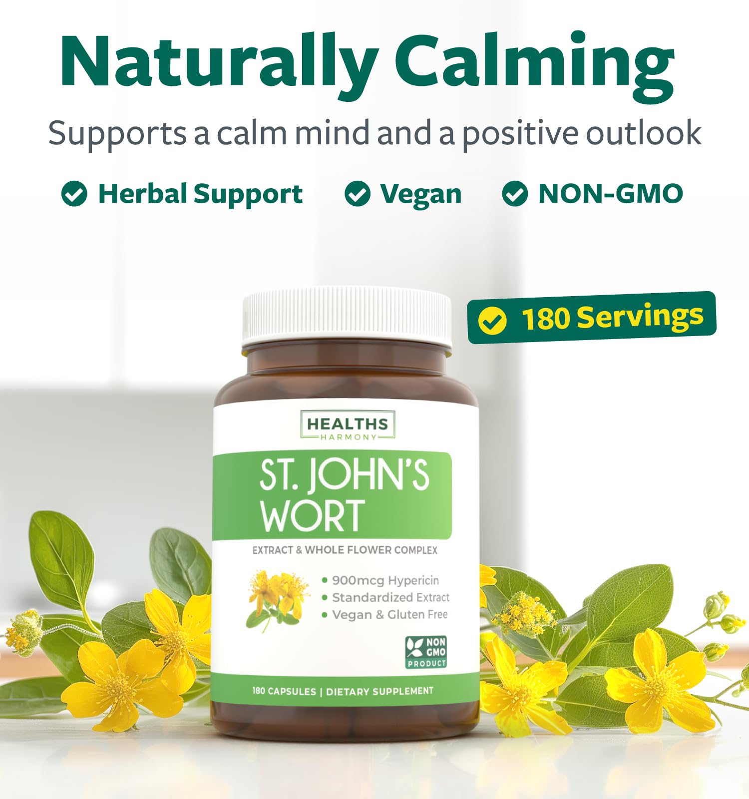 Foto 3 pulgar | Suplemento Healths Harmony Hierba de San Juan 500 Mg 180 Cápsulas - Venta Internacional