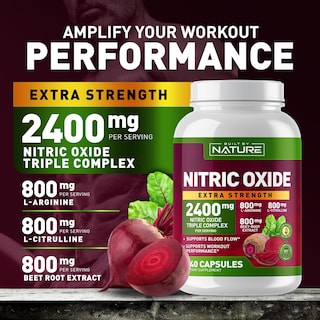 Foto 2 | Suplemento Óxido Nítrico Built By Nature 2400 Mg 240 Cápsulas - Venta Internacional