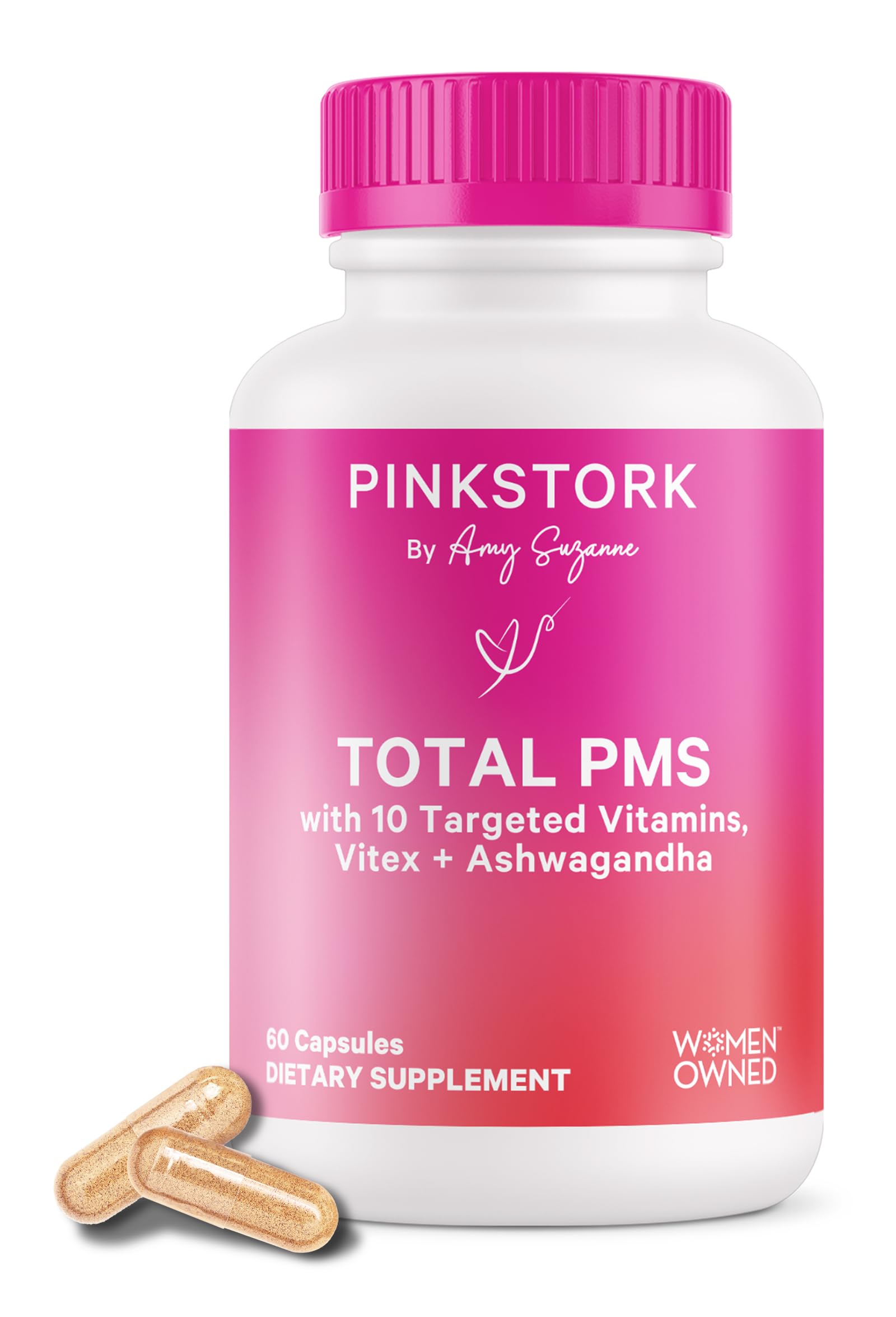Foto 2 pulgar | Suplemento Pink Stork Pms con Vitex Ashwagandha 60 Cápsulas - Venta Internacional