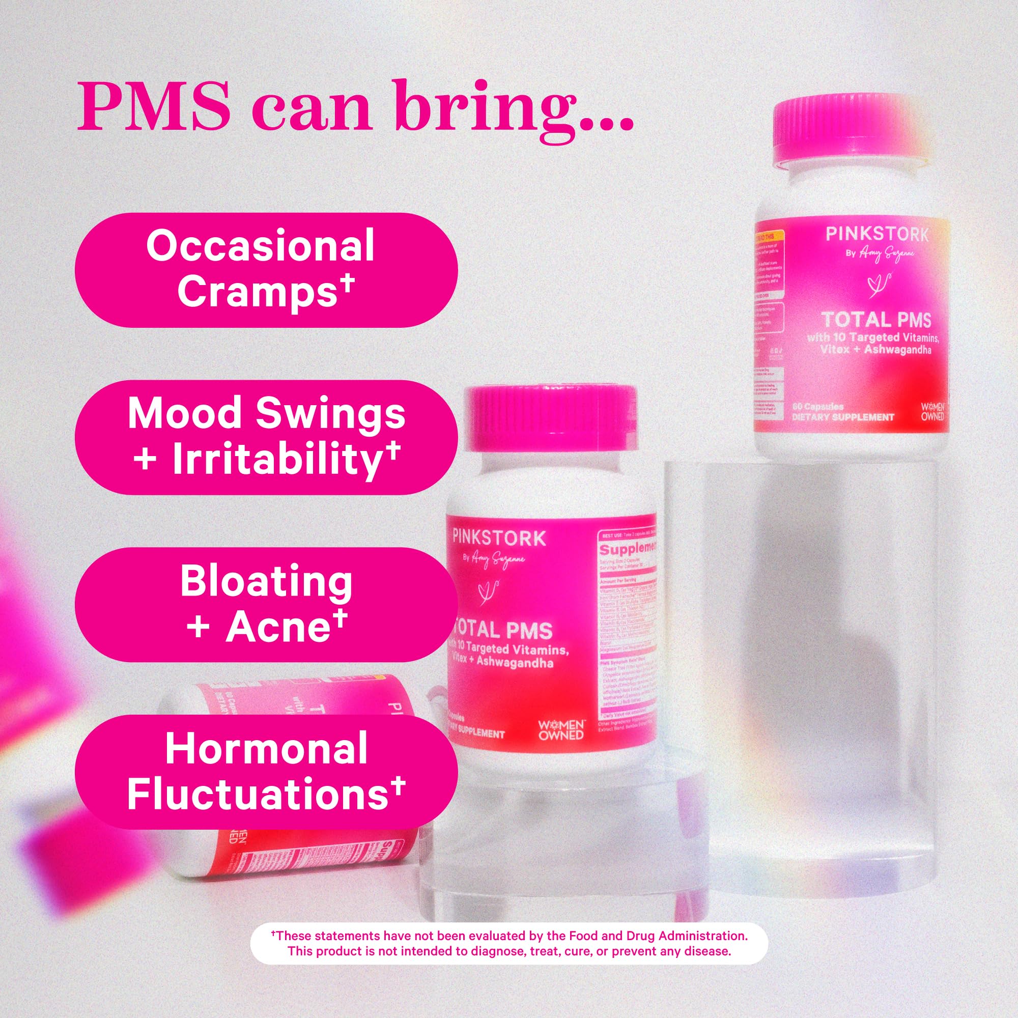 Foto 3 pulgar | Suplemento Pink Stork Pms con Vitex Ashwagandha 60 Cápsulas - Venta Internacional