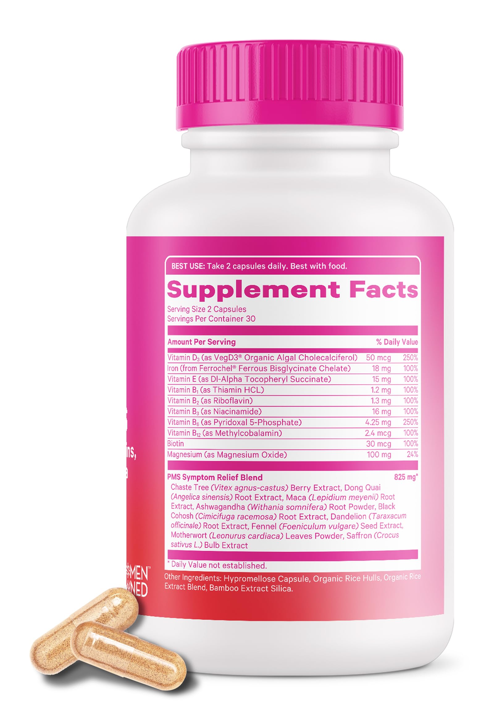 Foto 8 pulgar | Suplemento Pink Stork Pms con Vitex Ashwagandha 60 Cápsulas - Venta Internacional