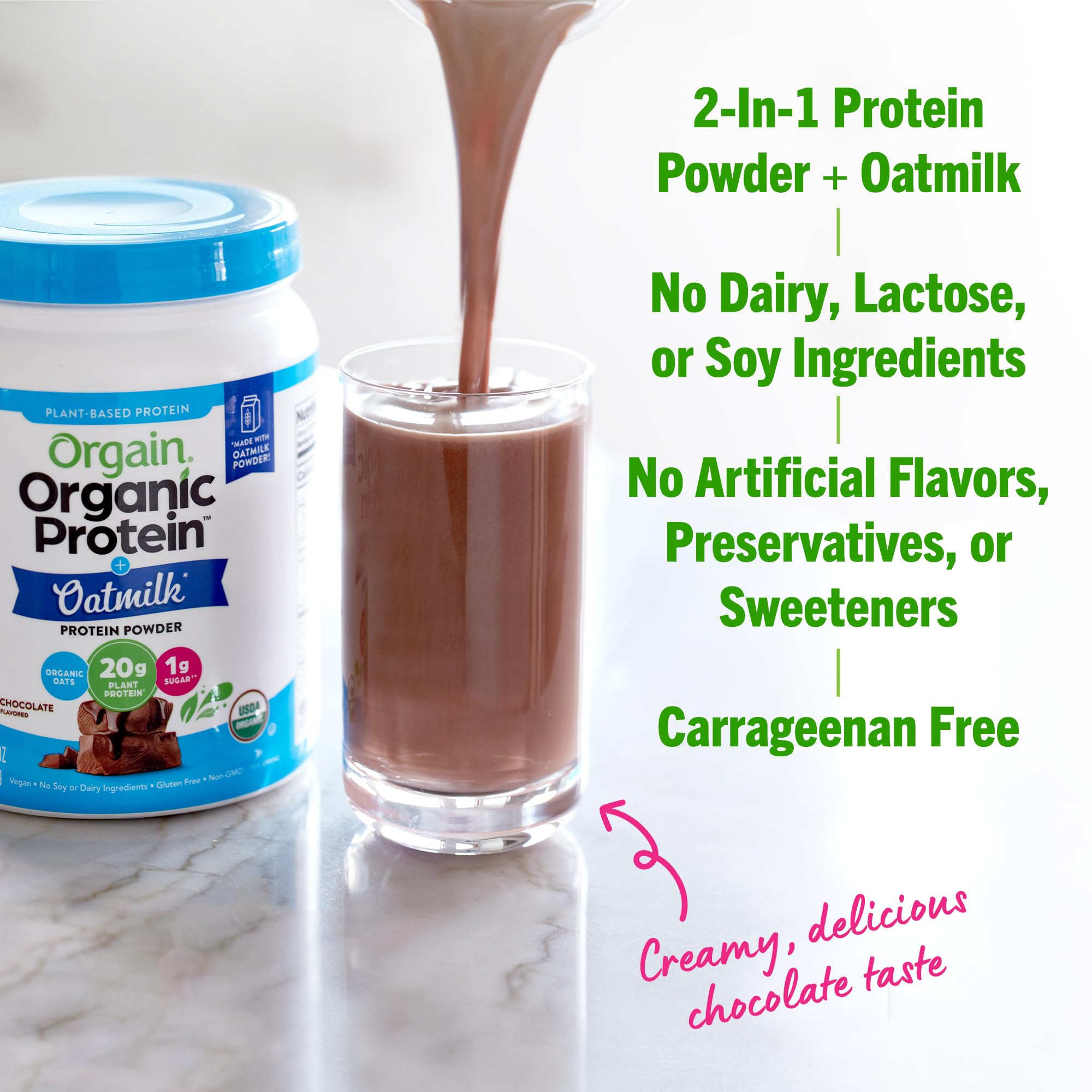 Foto 6 pulgar | Proteína Orgain Orgain Organic Vegan Chocolate 480 g - Venta Internacional