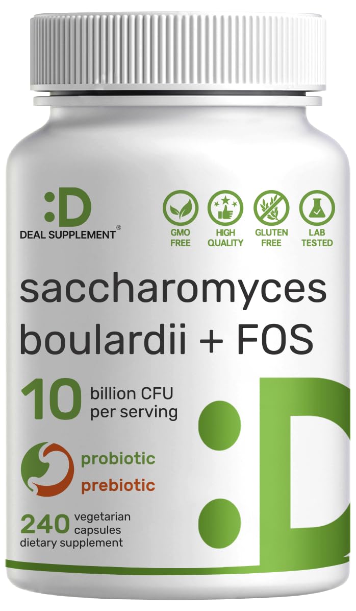 Foto 2 pulgar | Probiotico y Prebiotico Saccharomyces Boulardii + Fos 240 Cápsulas - Venta Internacional