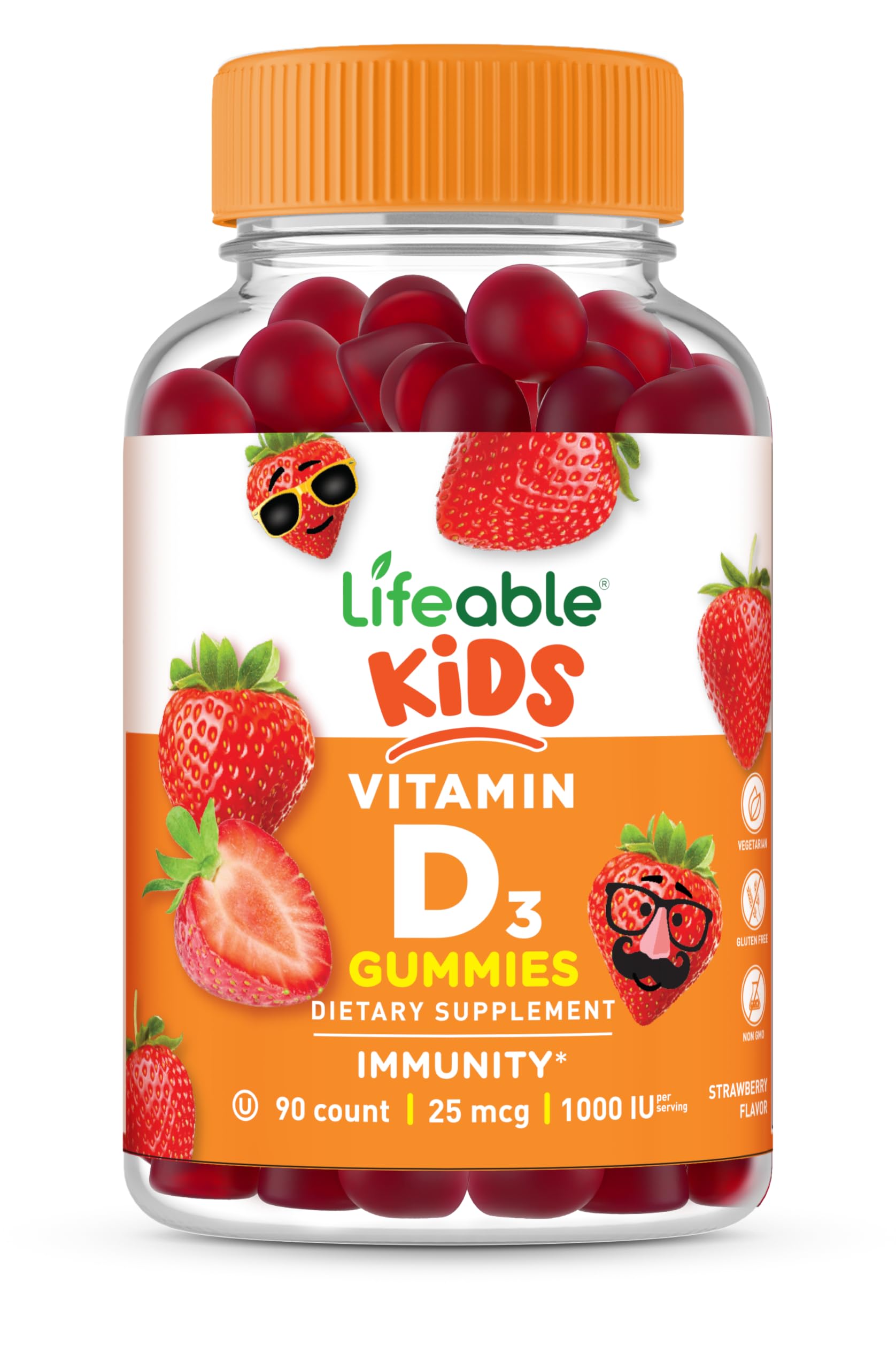 Foto 2 pulgar | Suplemento Vitamina D Lifeable Kids Vitamina D3 1000 Ui 90 Gomitas - Venta Internacional
