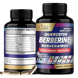 Foto 1 | Berberina Organic Cadane 90 Capsulas-Venta Internacional