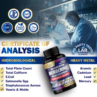 Foto 7 | Berberina Organic Cadane 90 Capsulas-Venta Internacional