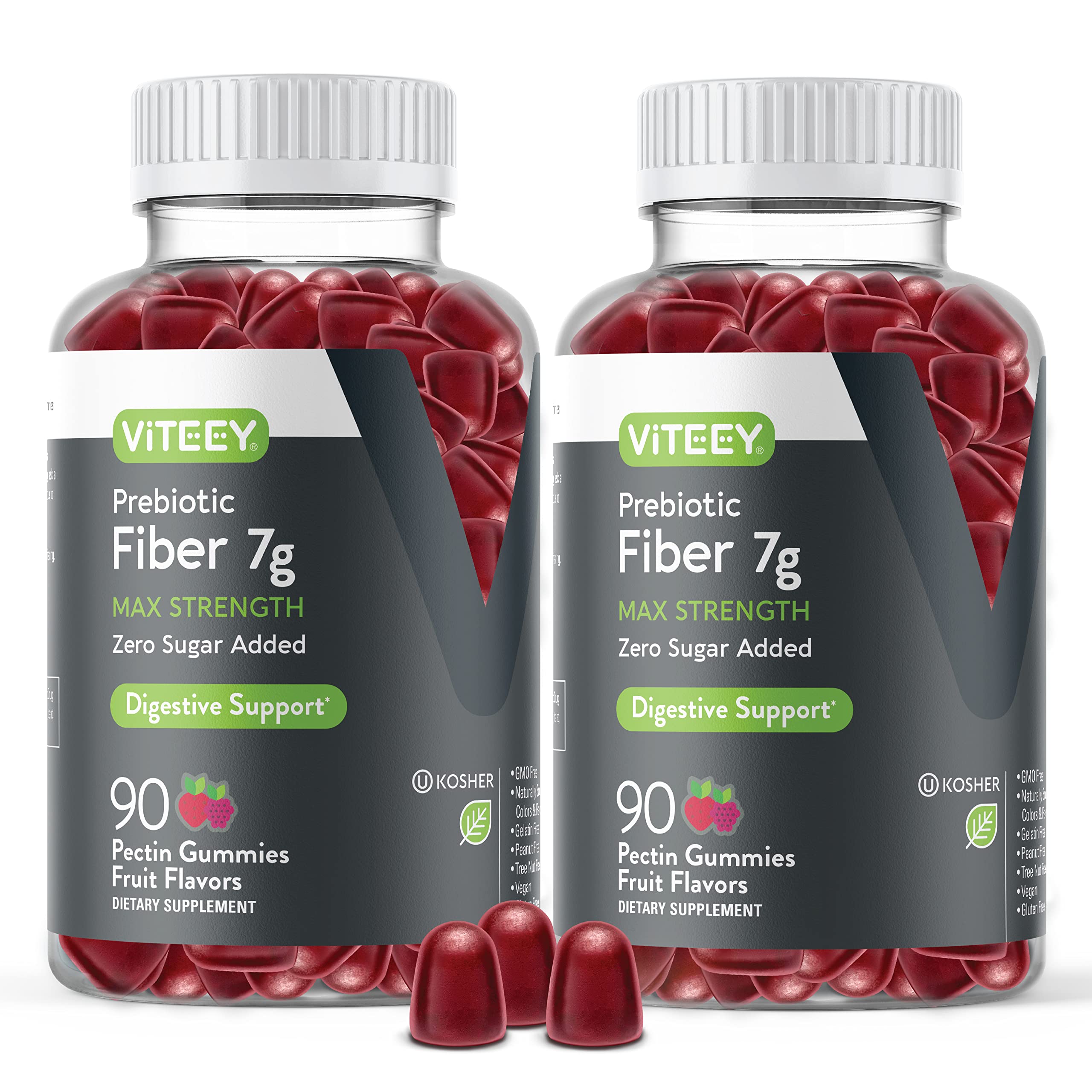 Foto 2 pulgar | Suplemento De Fibra Gummies Viteey Prebiotic 7 G Para Adultos 180 Unidades - Venta Internacional.