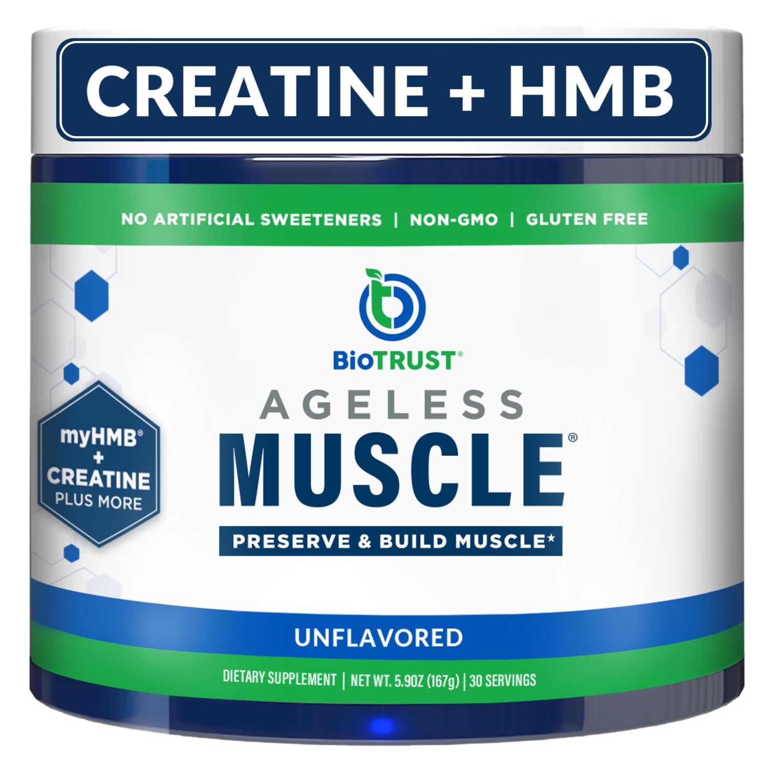 Foto 2 pulgar | Muscle Builder Biotrust Ageless Con Creatina En Polvo Hmb, 30 Dosis - Venta Internacional.