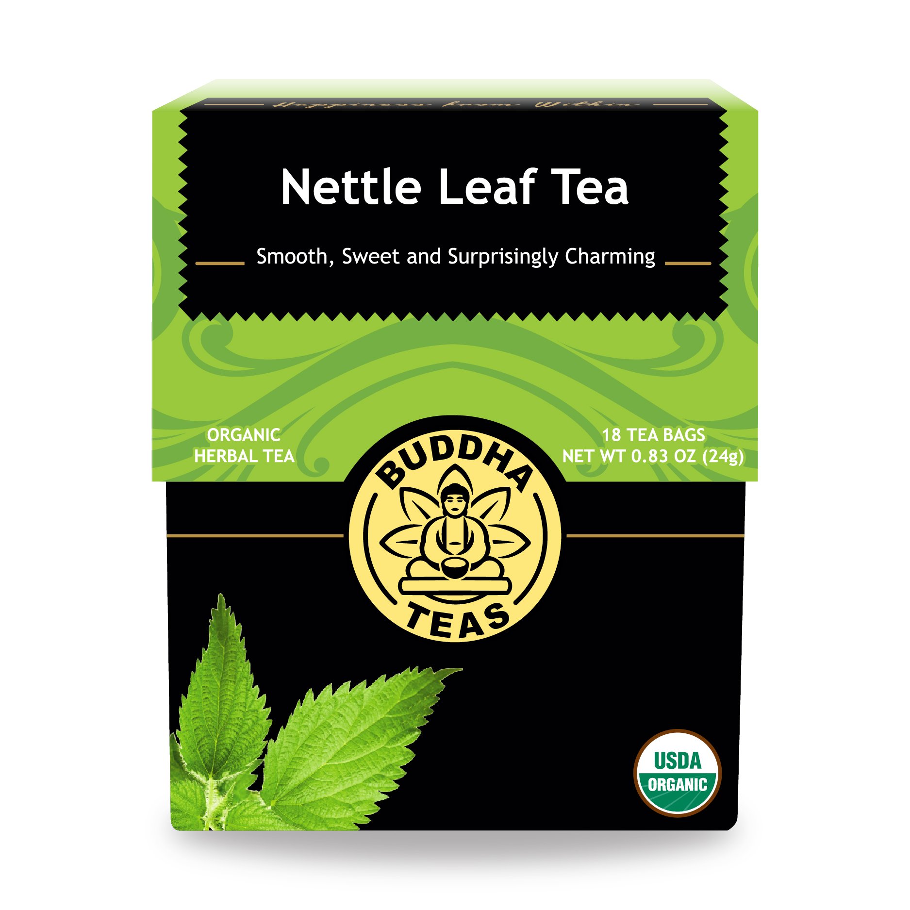 Foto 1 | Tea Buddha Teas Con Hojas De Ortiga Orgánicas, 18 Bolsitas De Té, Sin Cafeína - Venta Internacional.