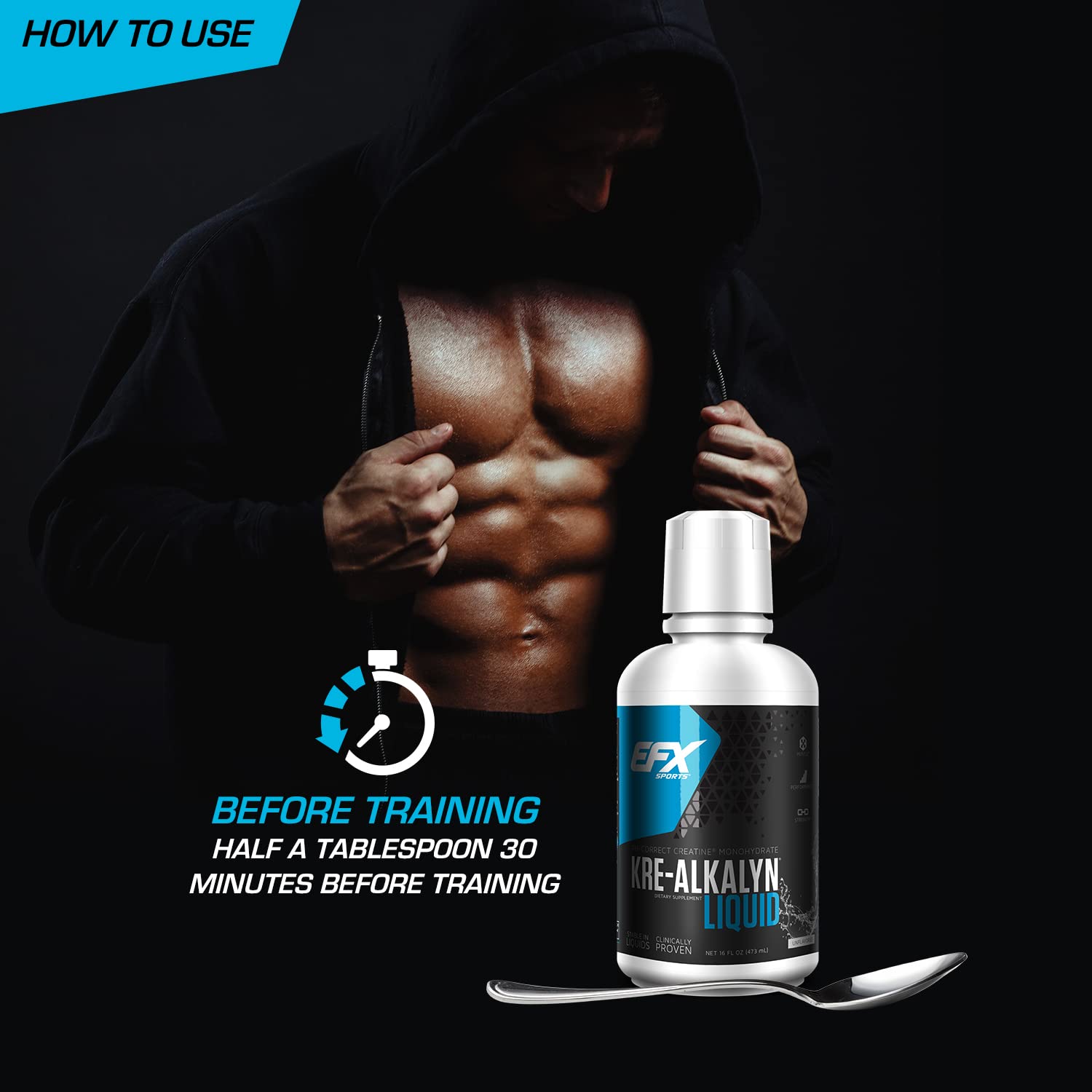 Foto 5 pulgar | Suplemento Líquido De Creatina Kre-alkalyn De Efx Sports, 63 Porciones - Venta Internacional.