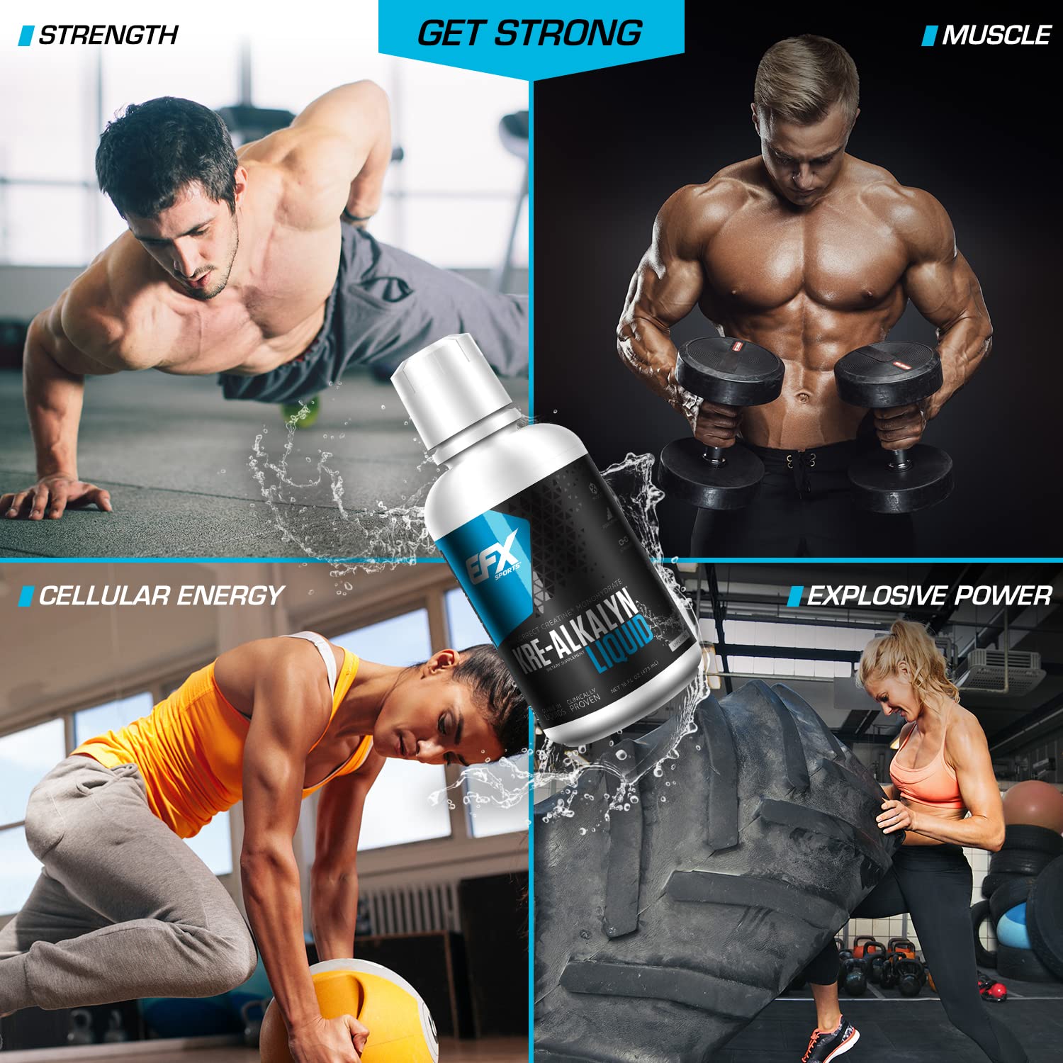 Foto 6 pulgar | Suplemento Líquido De Creatina Kre-alkalyn De Efx Sports, 63 Porciones - Venta Internacional.