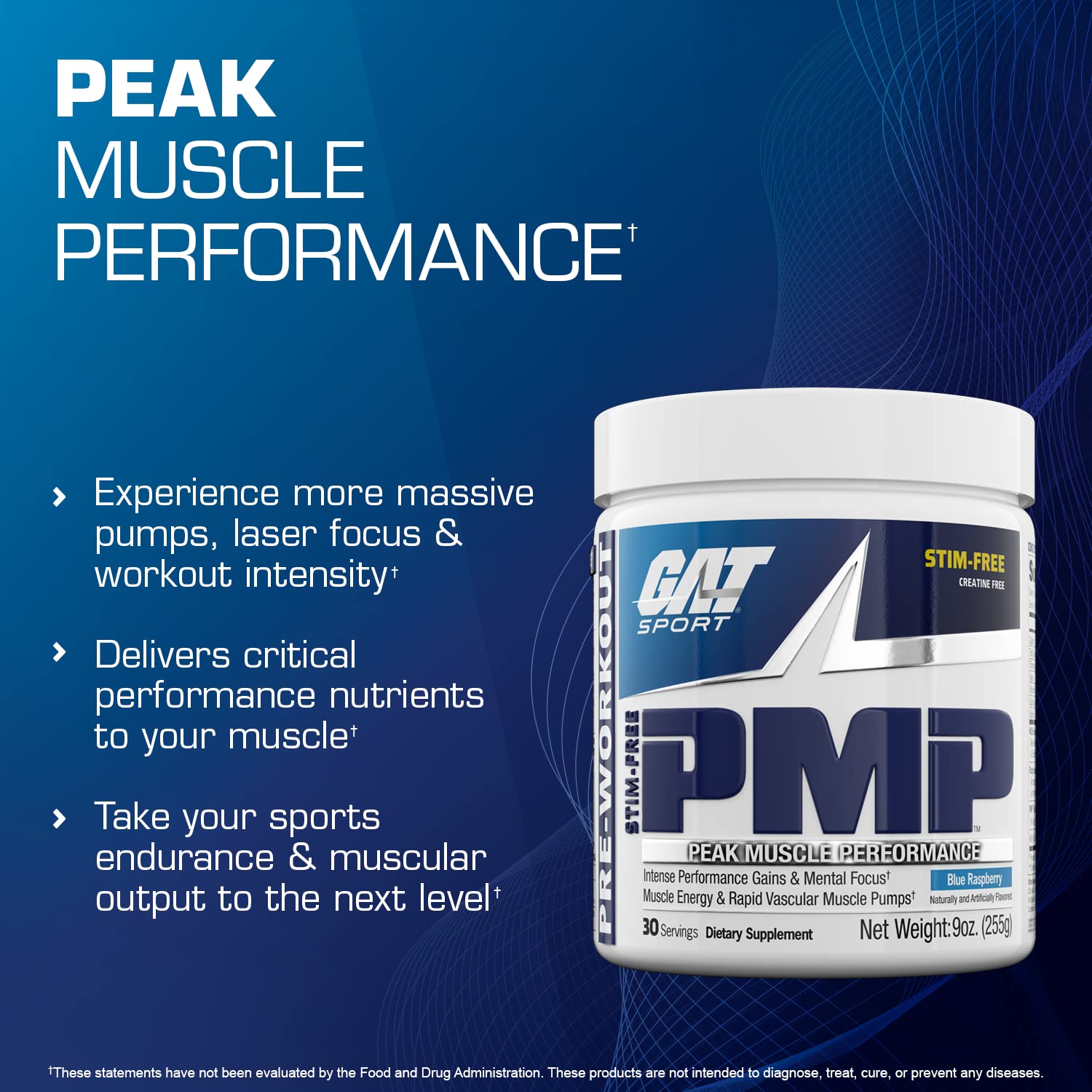 Foto 3 pulgar | 30 Porciones De Gat Sport Pmp Peak Muscle Performance Antes Del Entrenamiento - Venta Internacional.