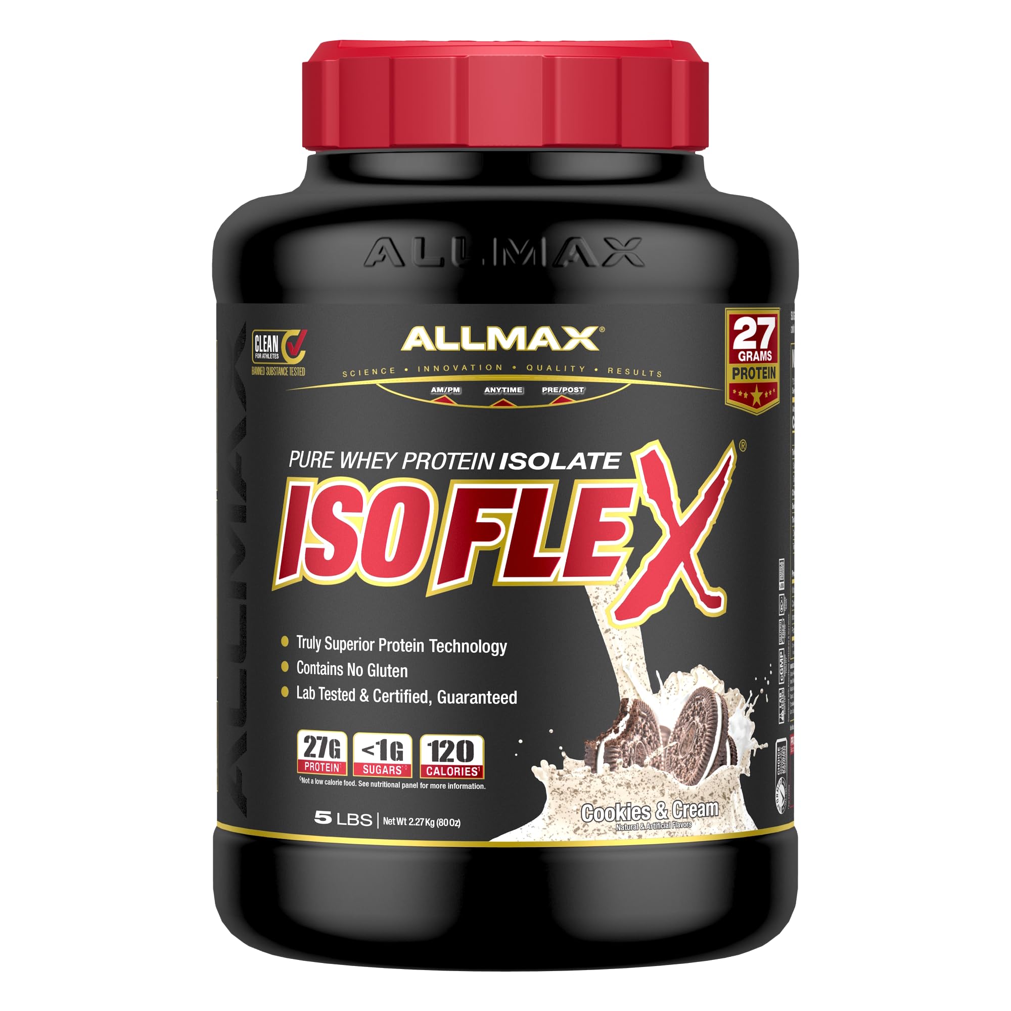 Foto 2 pulgar | Proteína De Suero En Polvo Allmax Nutrition Isoflex Cookies & Cream - Venta Internacional.