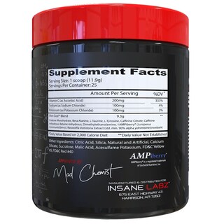 Foto 2 | Pre-workout Insane Labz I Am God, Manzana De Alta Estimulación, 25 Porciones - Venta Internacional.