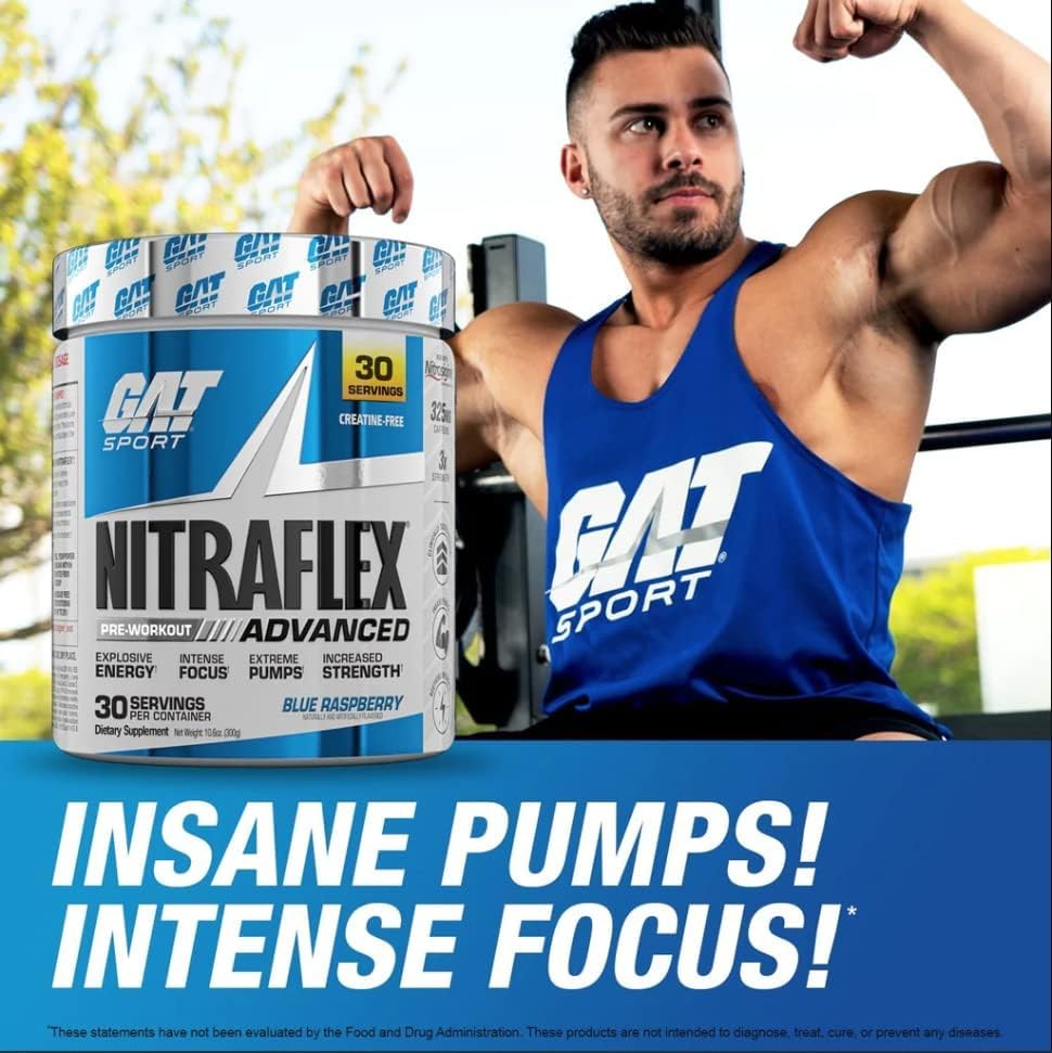 Foto 3 pulgar | Polvo Para Antes Del Entrenamiento Gat Sport Nitraflex Advanced Grape 30 Serv - Venta Internacional.