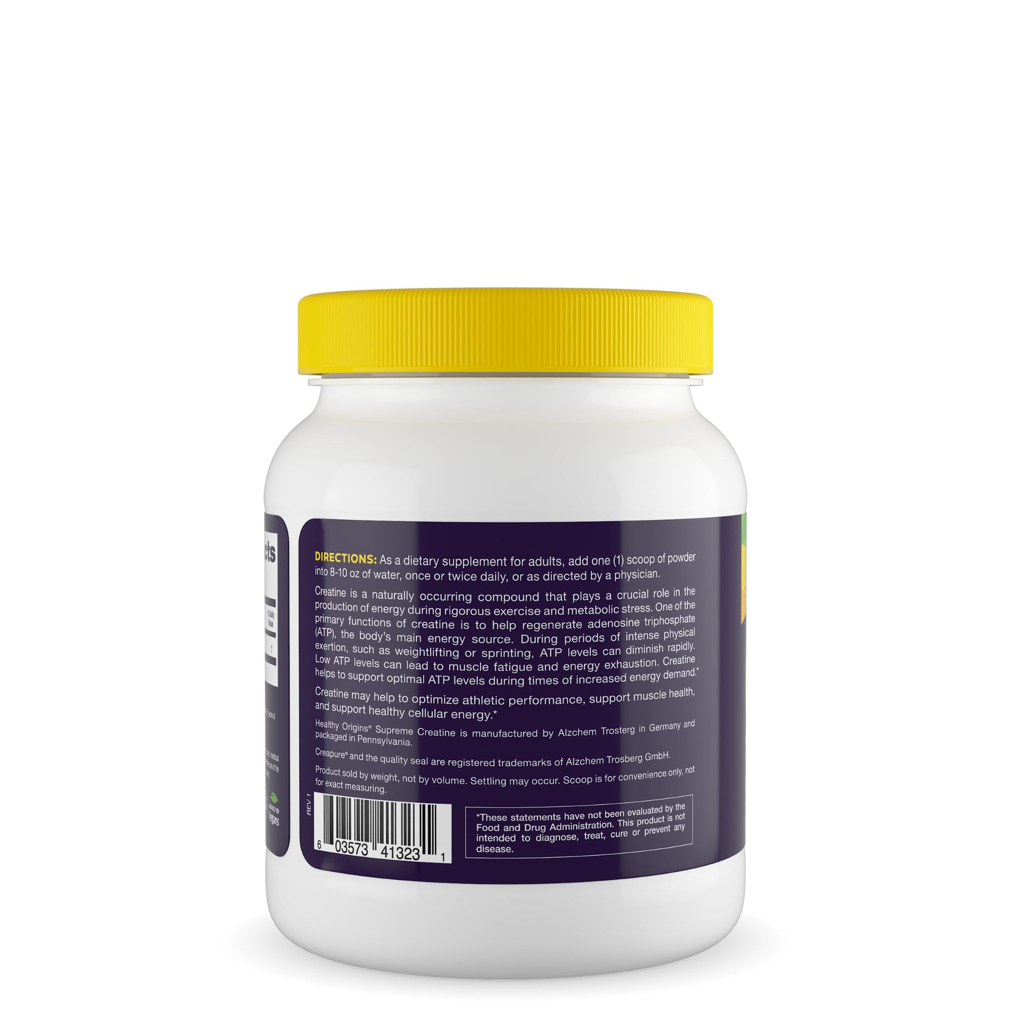 Foto 3 | Creatine Creatine Healthy Origins Creapure 625 Ml Sin Sabor - Venta Internacional.