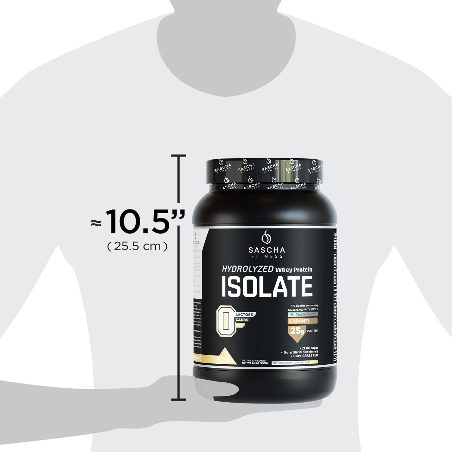 Foto 7 | Proteína En Polvo Aislada De Suero Hidrolizado Sascha Fitness, 2.11 Libras - Venta Internacional.
