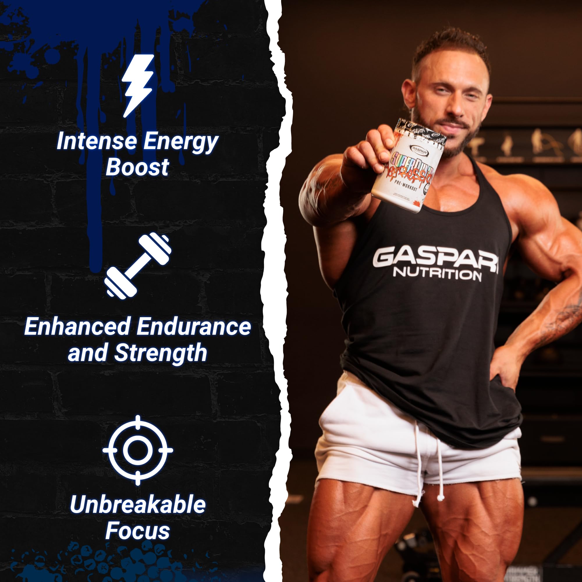 Foto 4 pulgar | Superpump Aggression De Gaspari Nutrition Antes Del Entrenamiento, 25 Porciones - Venta Internacional.