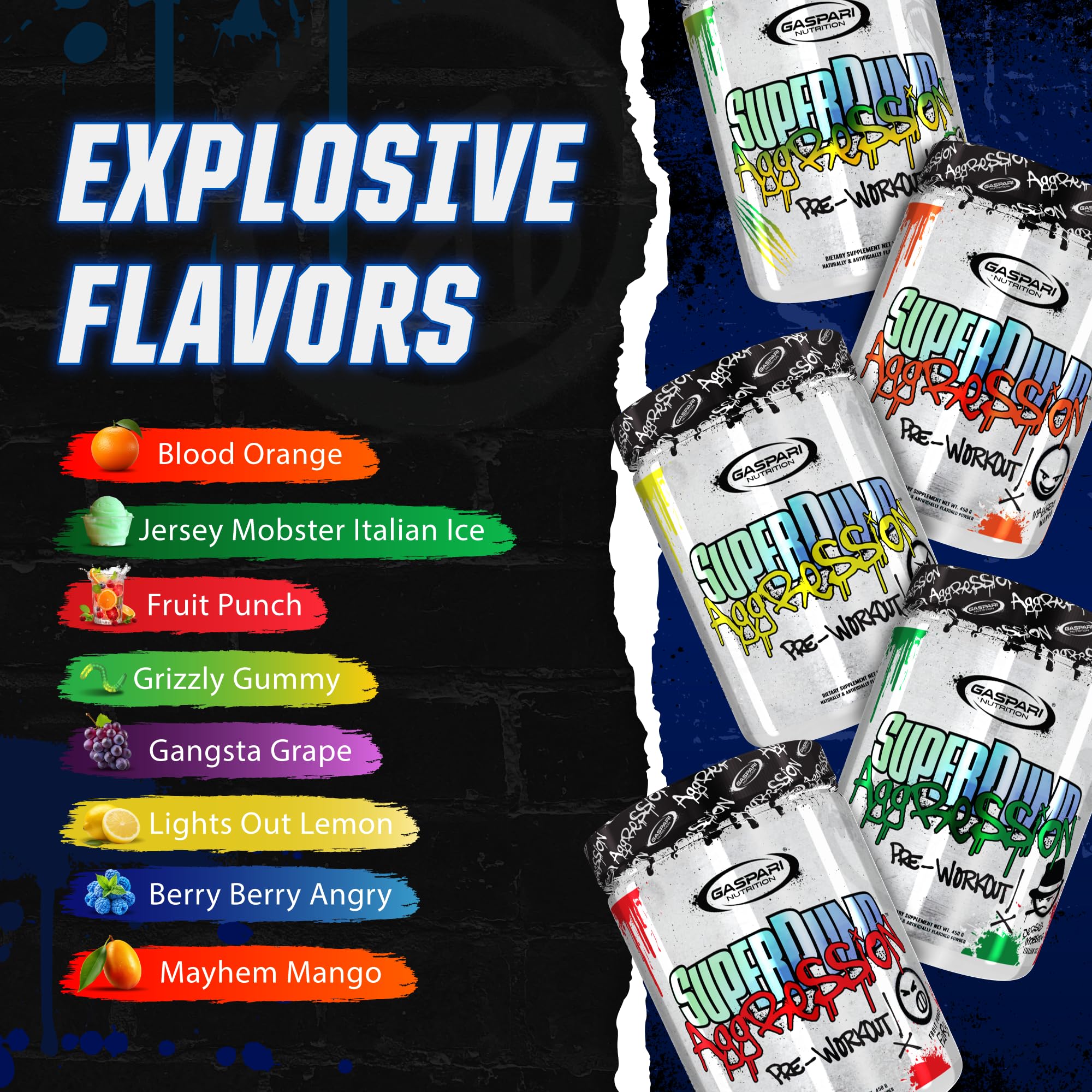 Foto 6 | Superpump Aggression De Gaspari Nutrition Antes Del Entrenamiento, 25 Porciones - Venta Internacional.