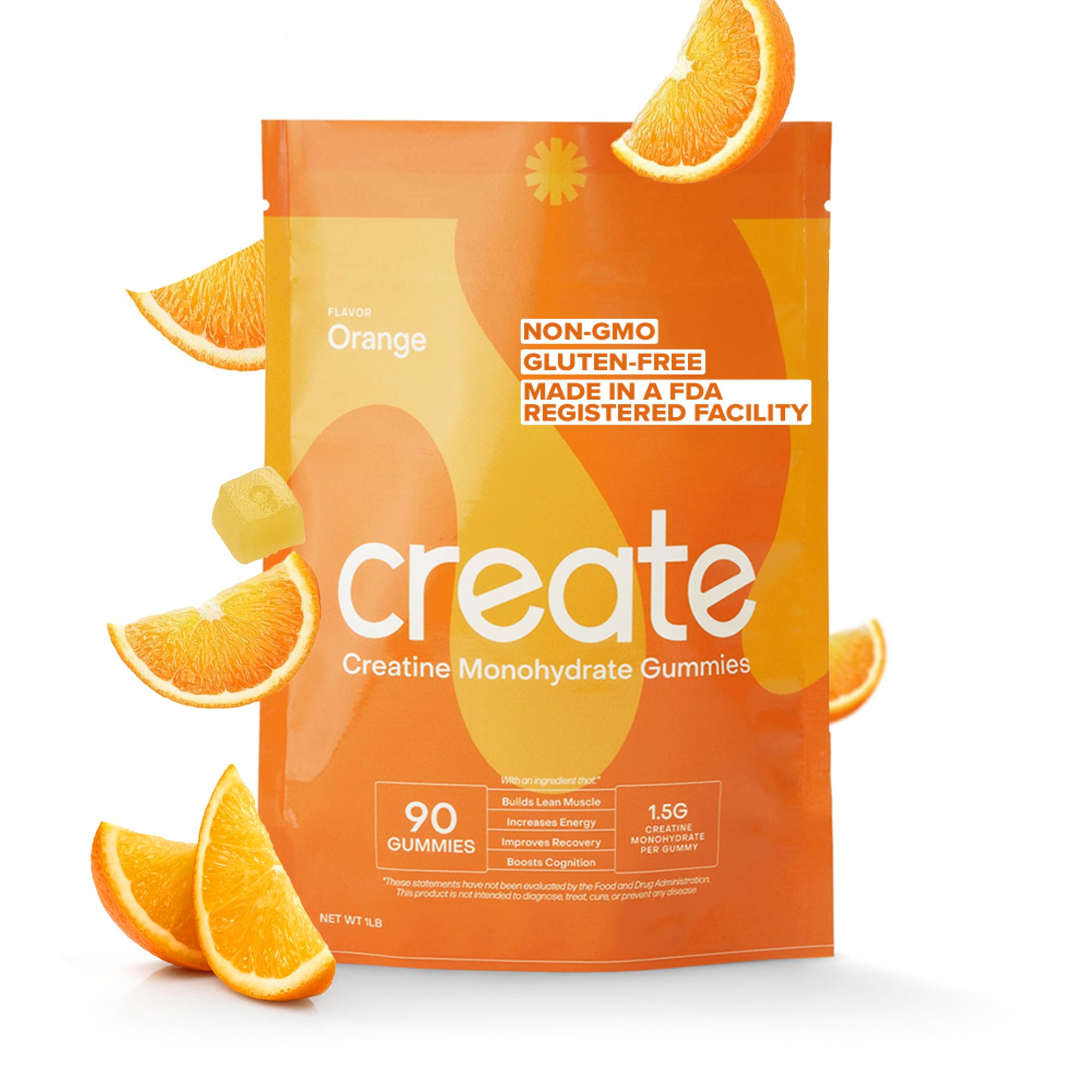 Foto 2 pulgar | Gomitas De Monohidrato De Creatina Create Wellness, 1,5 G (90 Unidades) - Venta Internacional.