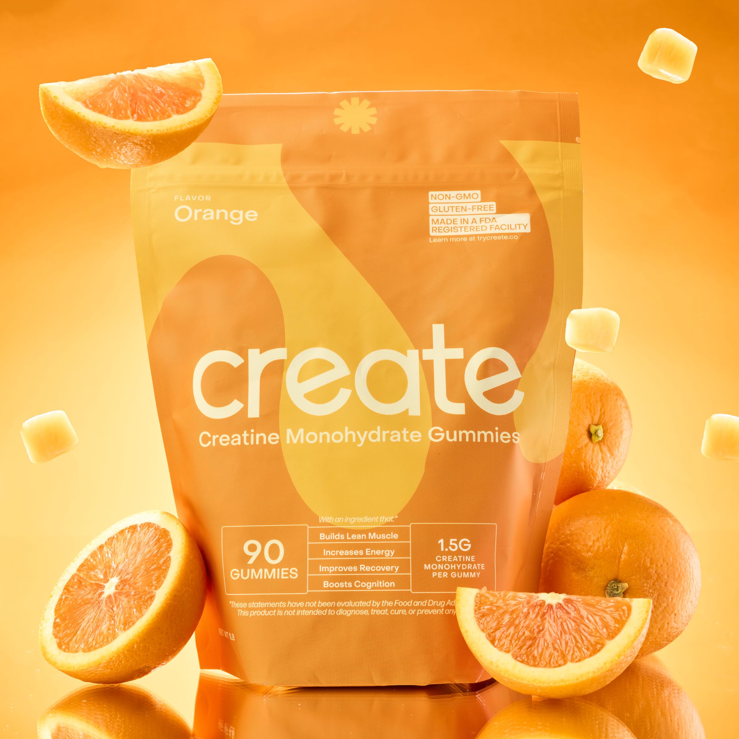 Foto 3 pulgar | Gomitas De Monohidrato De Creatina Create Wellness, 1,5 G (90 Unidades) - Venta Internacional.