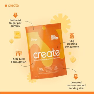 Foto 4 | Gomitas De Monohidrato De Creatina Create Wellness, 1,5 G (90 Unidades) - Venta Internacional.