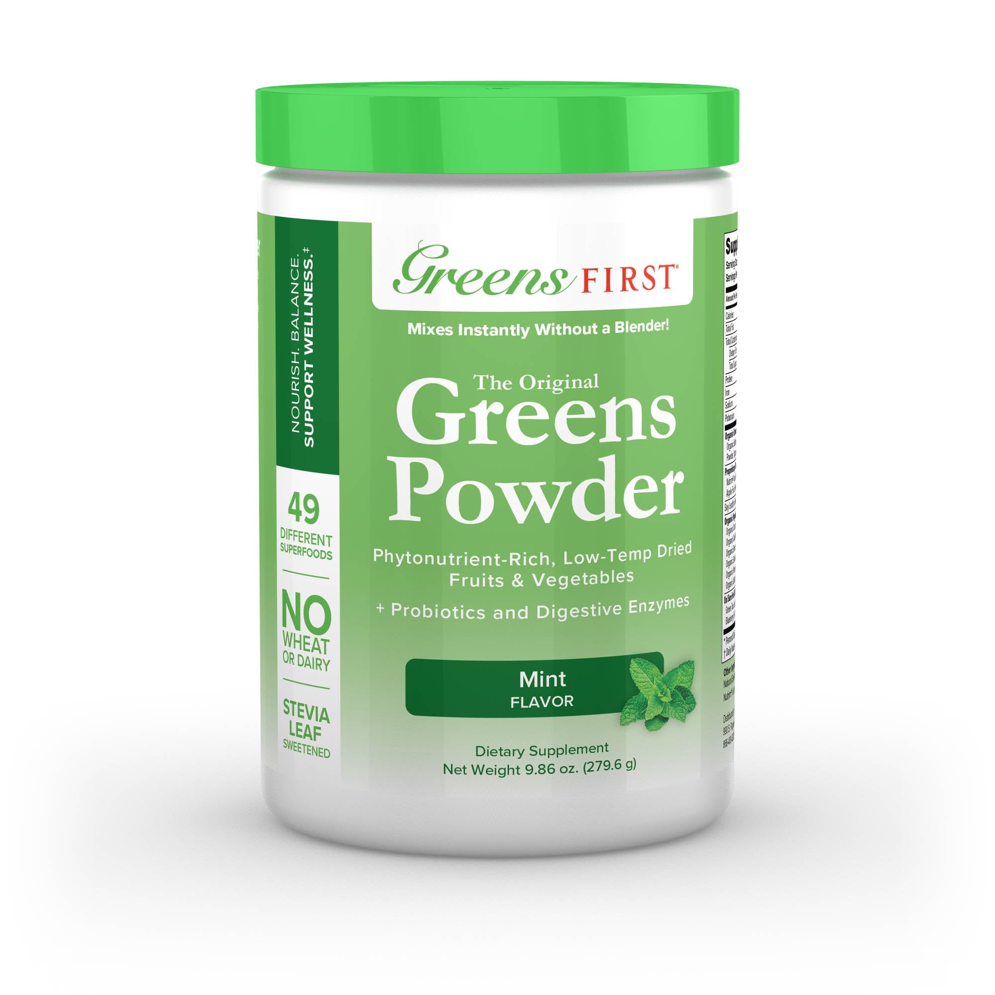 Foto 2 pulgar | Suplemento Greens First Mint Flavor 30 Porciones 290 Ml - Venta Internacional.