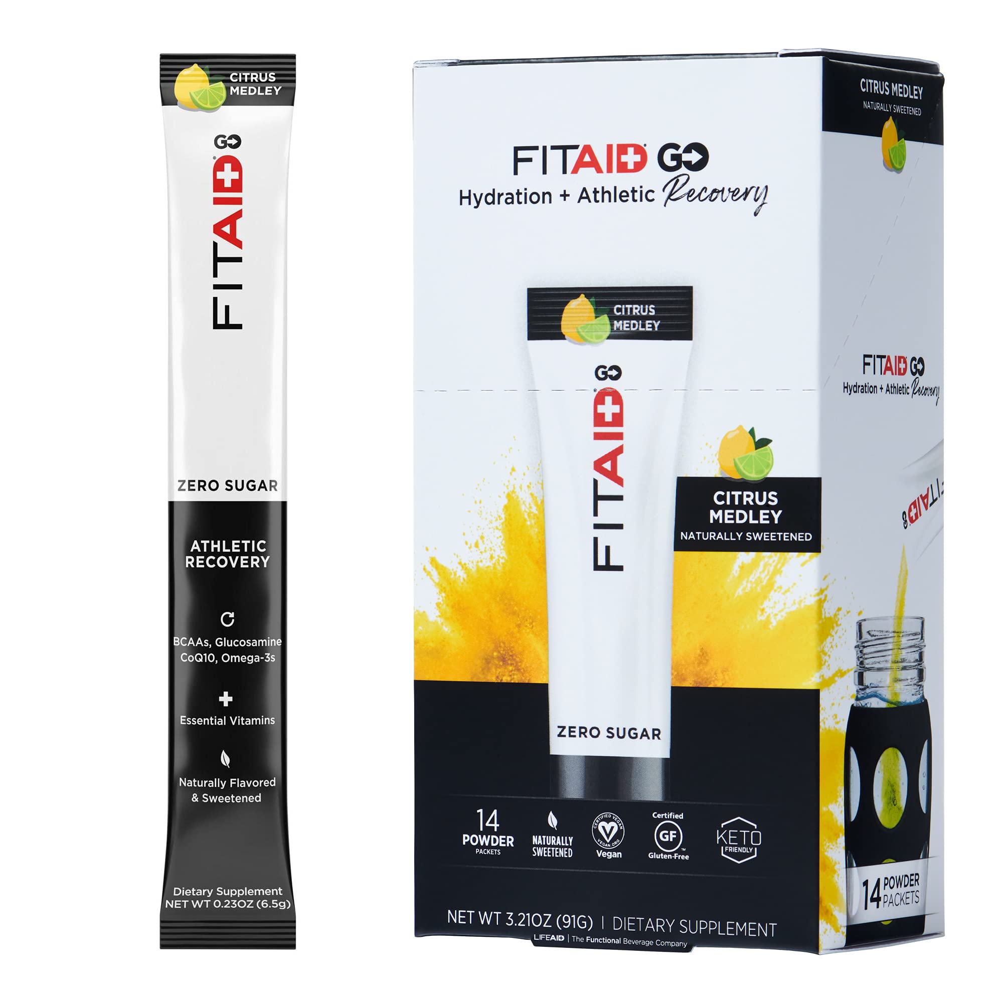 Foto 2 pulgar | Paquete De Hidratación De Recuperación Fitaid Go Zero Sugar, Paquete De 14 - Venta Internacional.