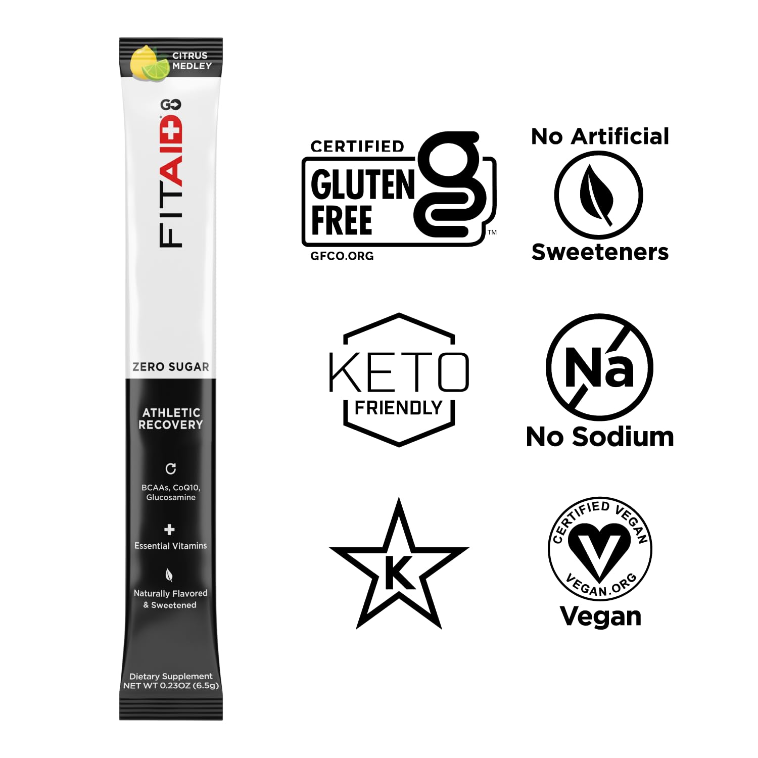 Foto 2 | Paquete De Hidratación De Recuperación Fitaid Go Zero Sugar, Paquete De 14 - Venta Internacional.