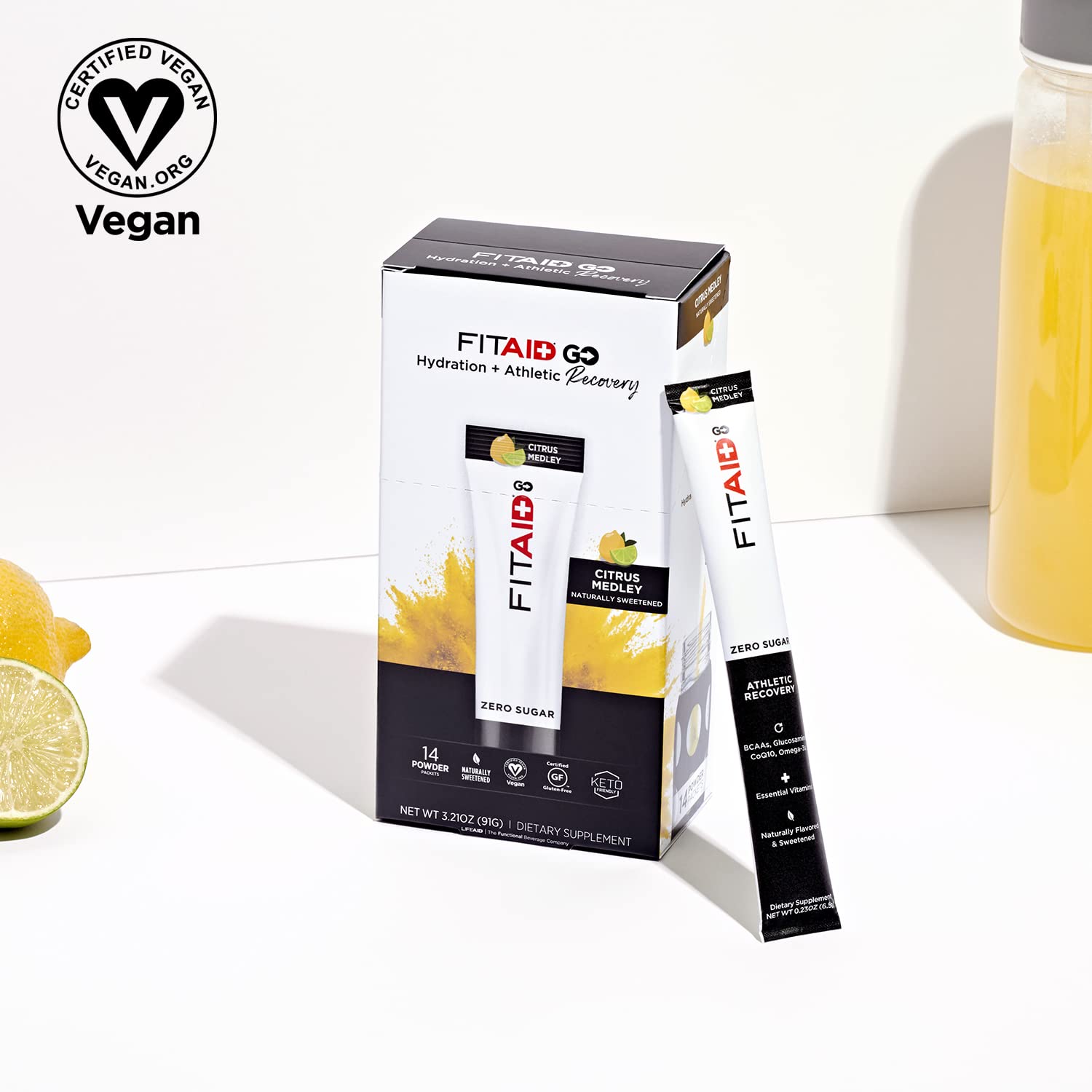 Foto 5 pulgar | Paquete De Hidratación De Recuperación Fitaid Go Zero Sugar, Paquete De 14 - Venta Internacional.