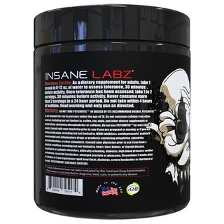 Foto 3 | Polvo Para Antes Del Entrenamiento Insane Labz Psychotic Black Edition - Venta Internacional.