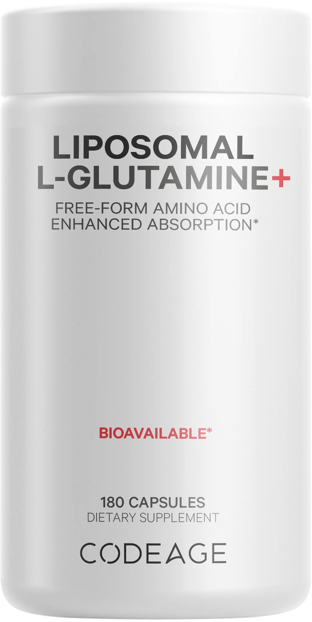 Foto 2 pulgar | Suplemento De L-glutamina Liposomal Codeage 1000 Mg 180 Cápsulas - Venta Internacional.