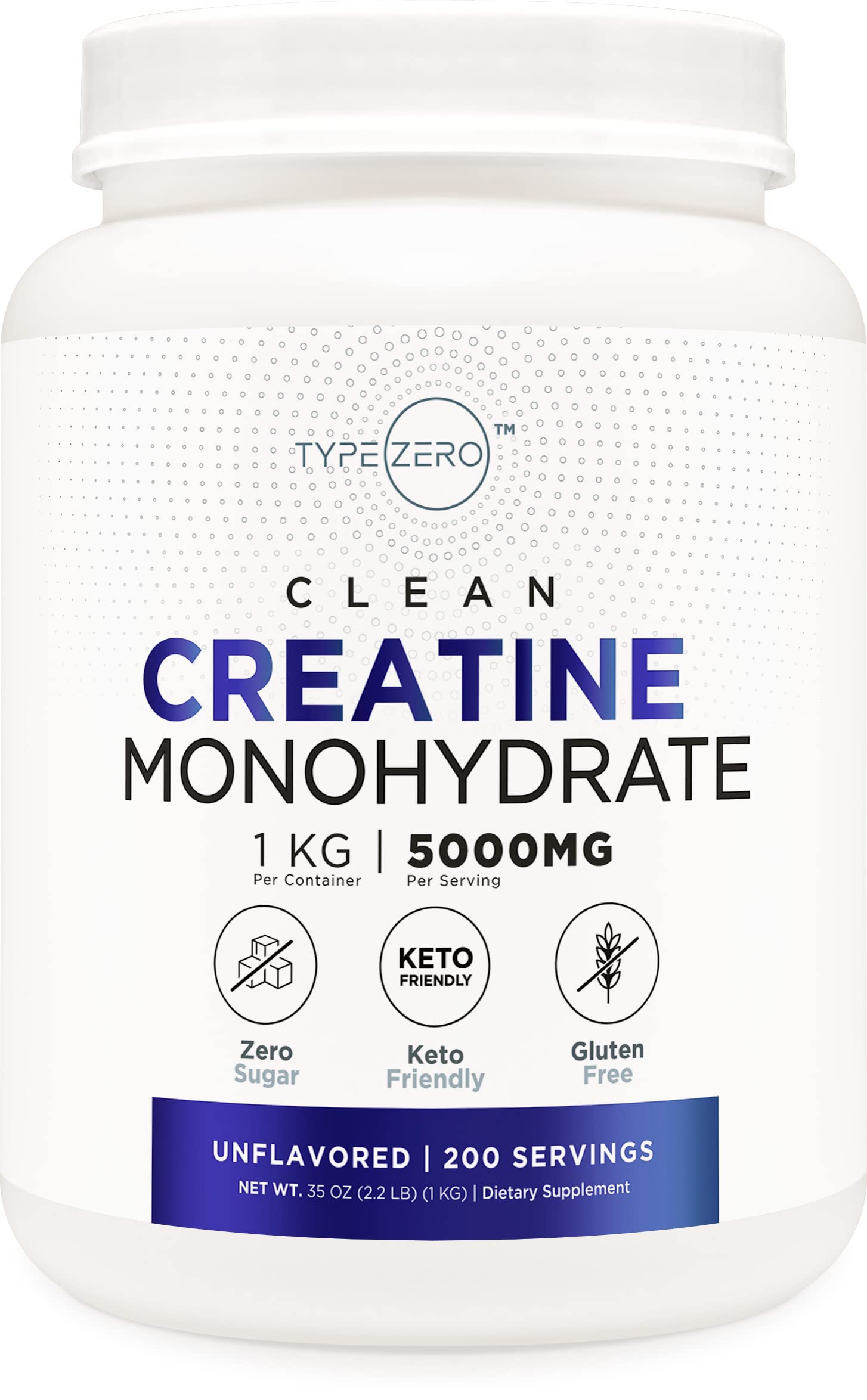Foto 1 | Monohidrato De Creatina Tipo Cero, Micronizado, 1 Kg, 200 Porciones - Venta Internacional.