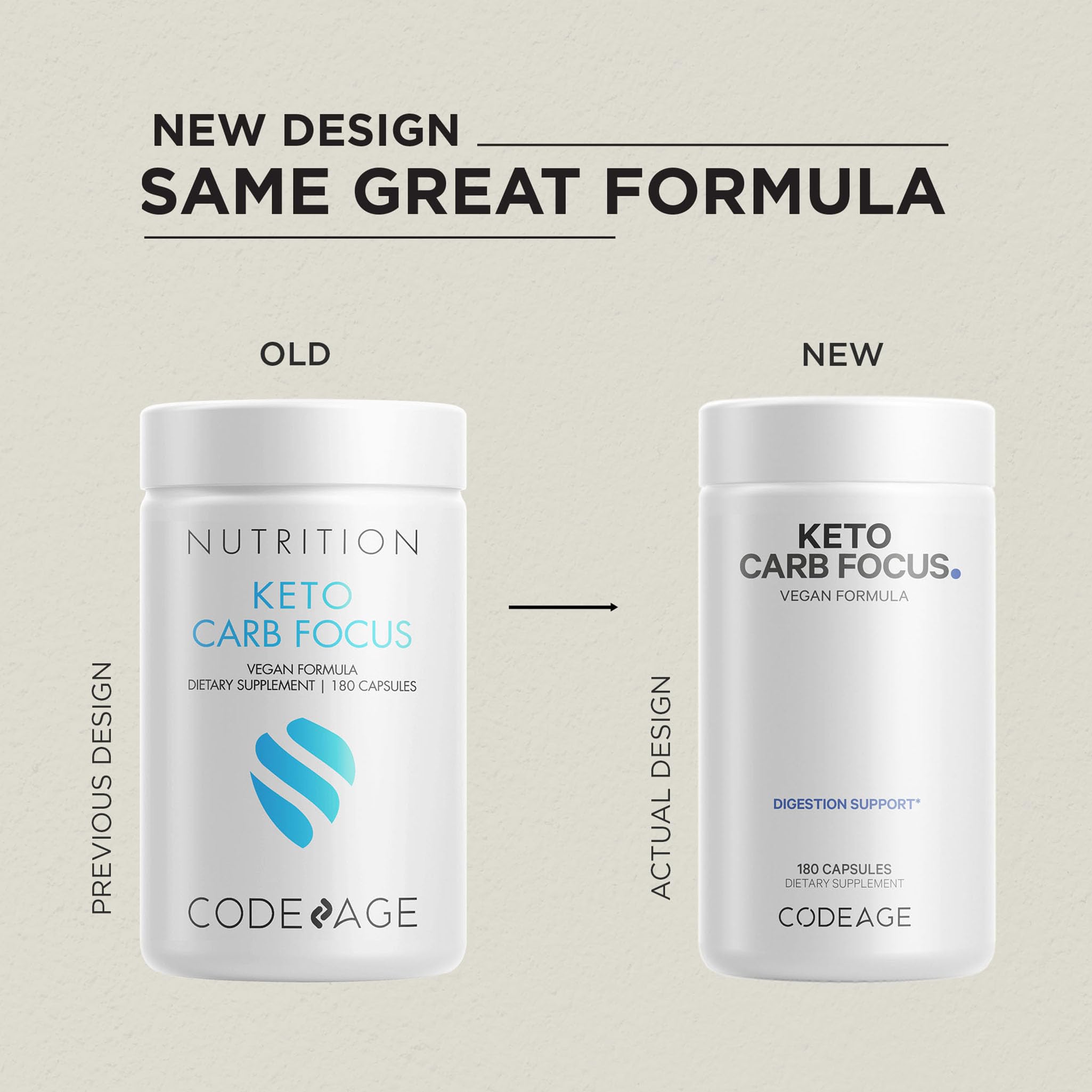 Foto 4 pulgar | Suplemento Codeage Keto Carb Focus 180 Cápsulas 3 Meses - Venta Internacional.