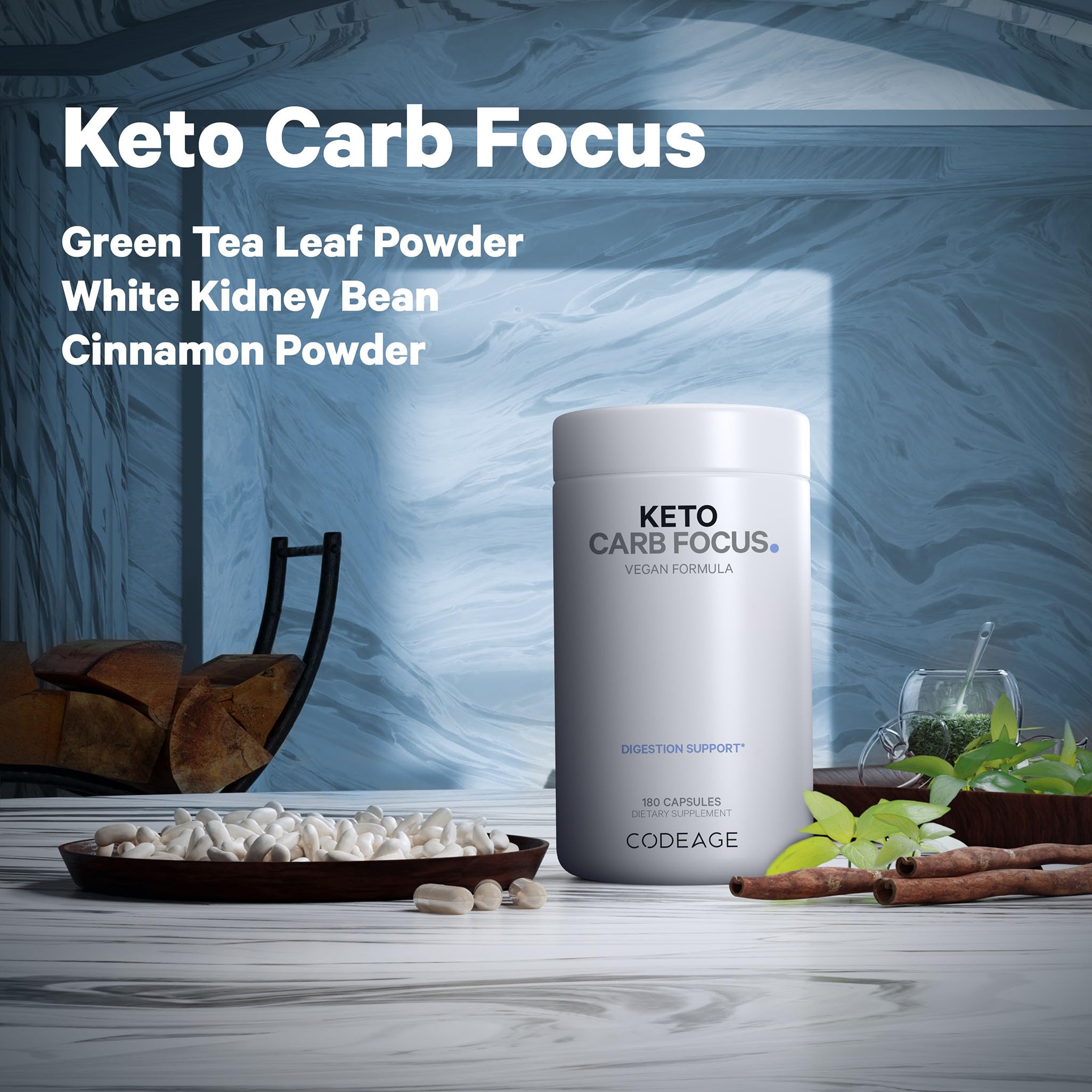 Foto 5 pulgar | Suplemento Codeage Keto Carb Focus 180 Cápsulas 3 Meses - Venta Internacional.