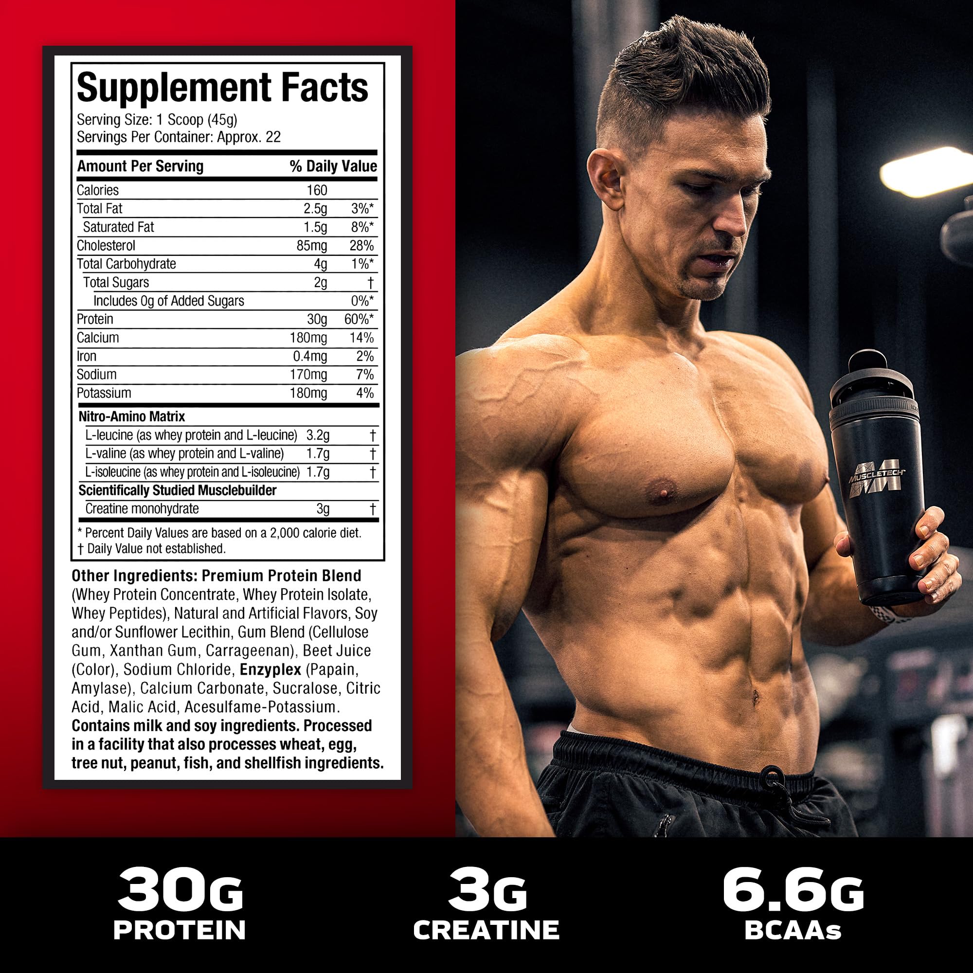 Foto 4 pulgar | Proteína De Suero En Polvo Muscletech Nitro-tech Fresa 1 Kg - Venta Internacional.