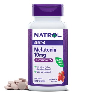 Foto 1 | Suplemento Natrol Melatonin 10 Mg De Fresa 60 Comprimidos - Venta Internacional.