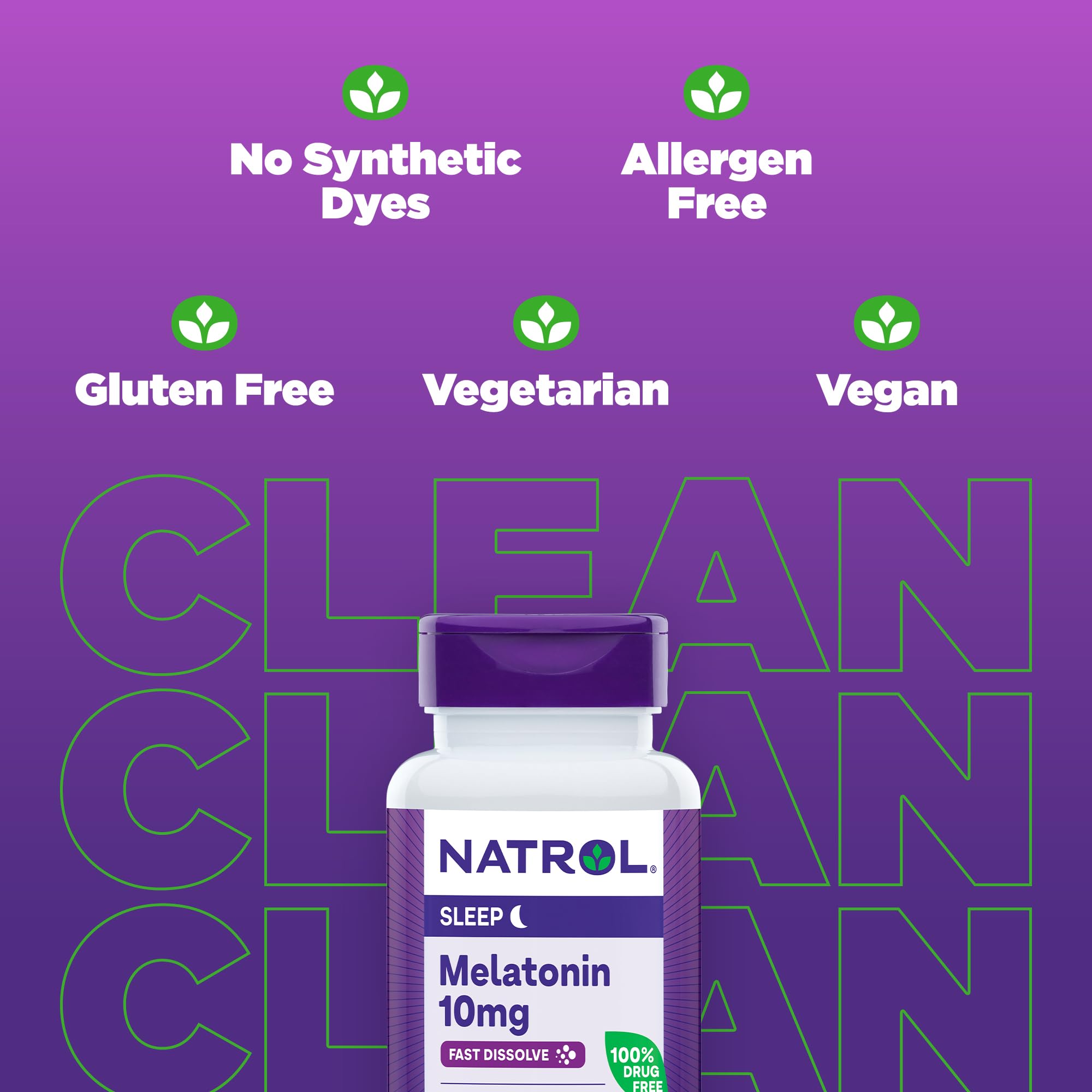 Foto 6 pulgar | Suplemento Natrol Melatonin 10 Mg De Fresa 60 Comprimidos - Venta Internacional.