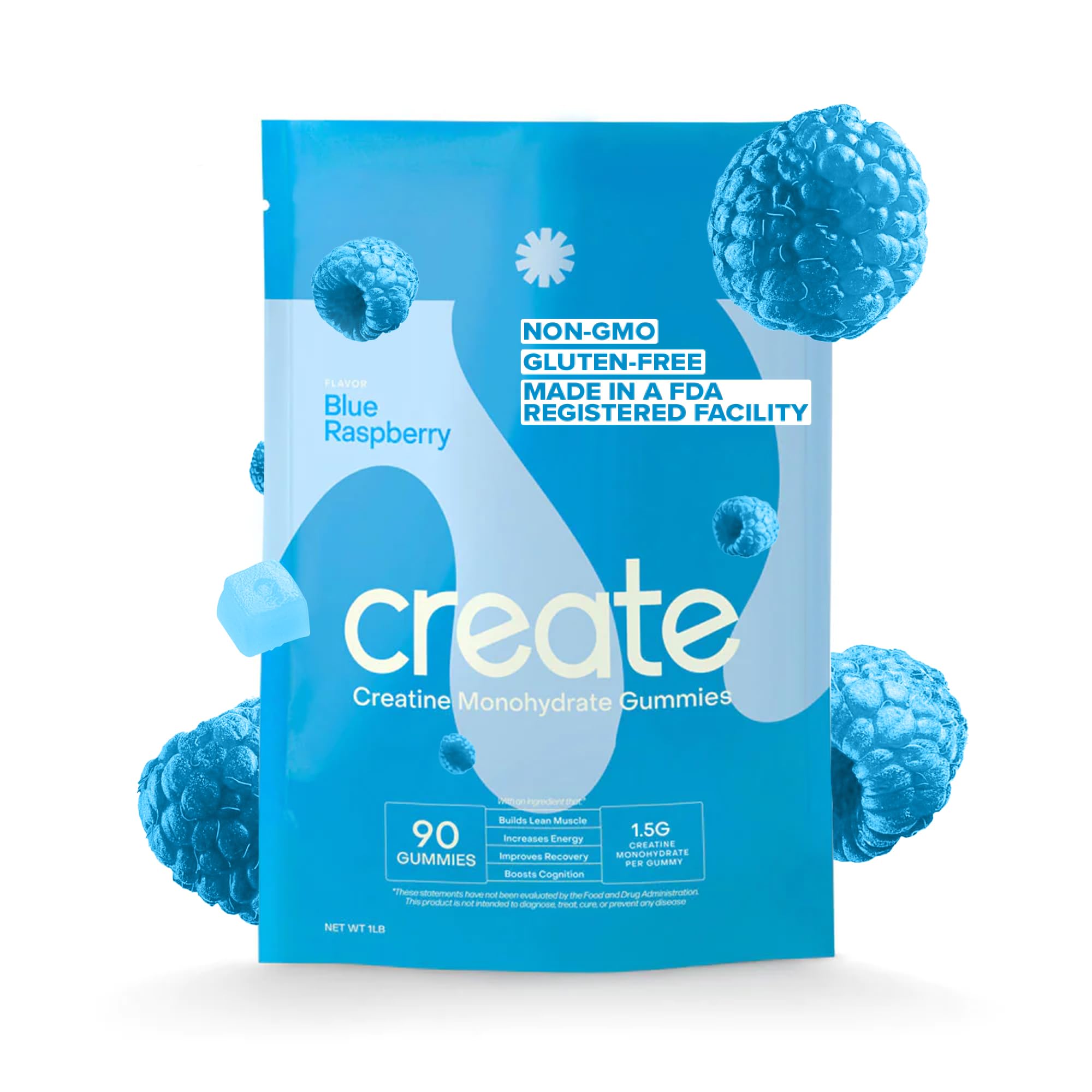 Foto 2 pulgar | Gomitas De Monohidrato De Creatina Create Wellness, 1,5 G (90 Unidades) - Venta Internacional.