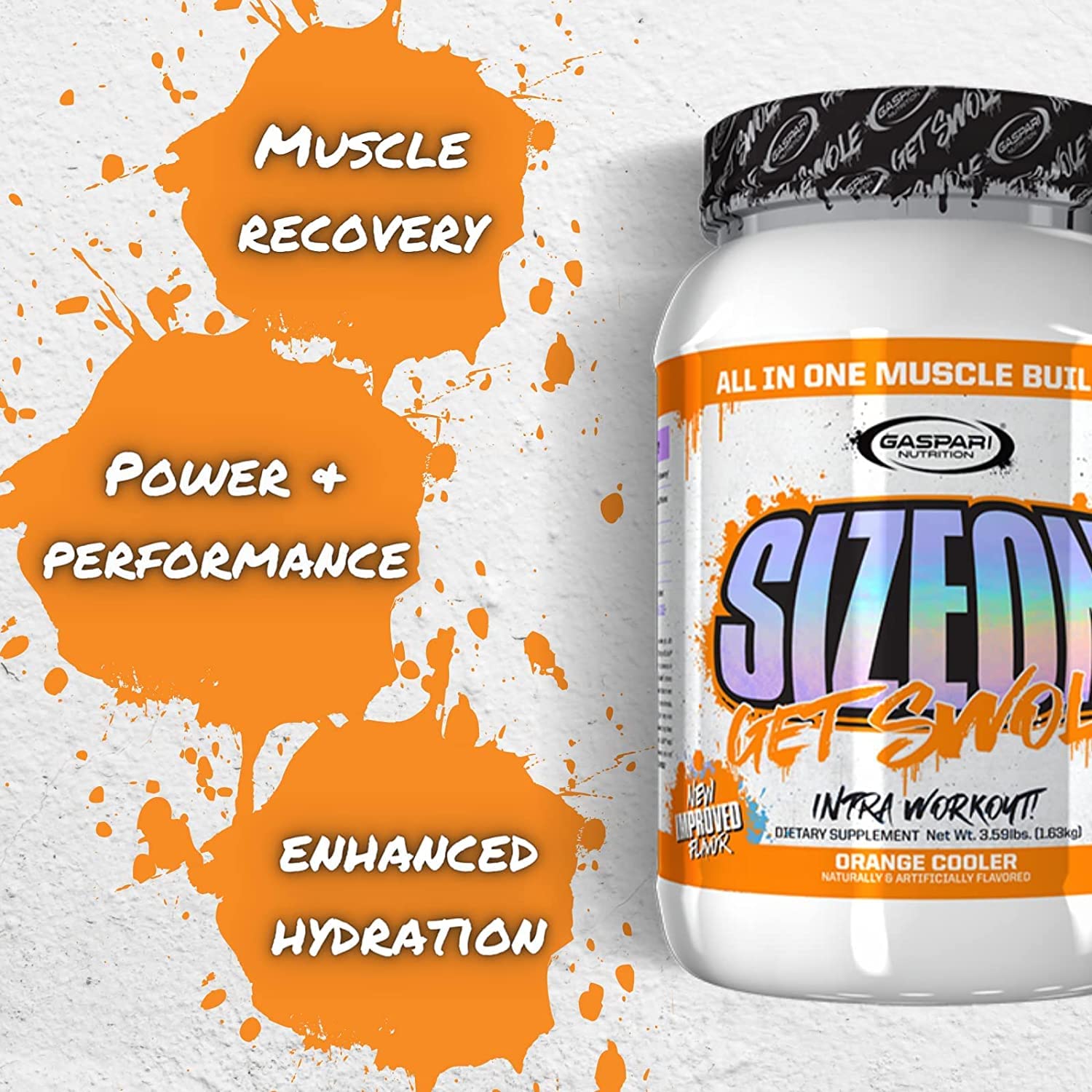 Foto 4 pulgar | Suplemento Gaspari Nutrition Sizeon Durante El Entrenamiento, 1,63 Kg, Naranja - Venta Internacional.