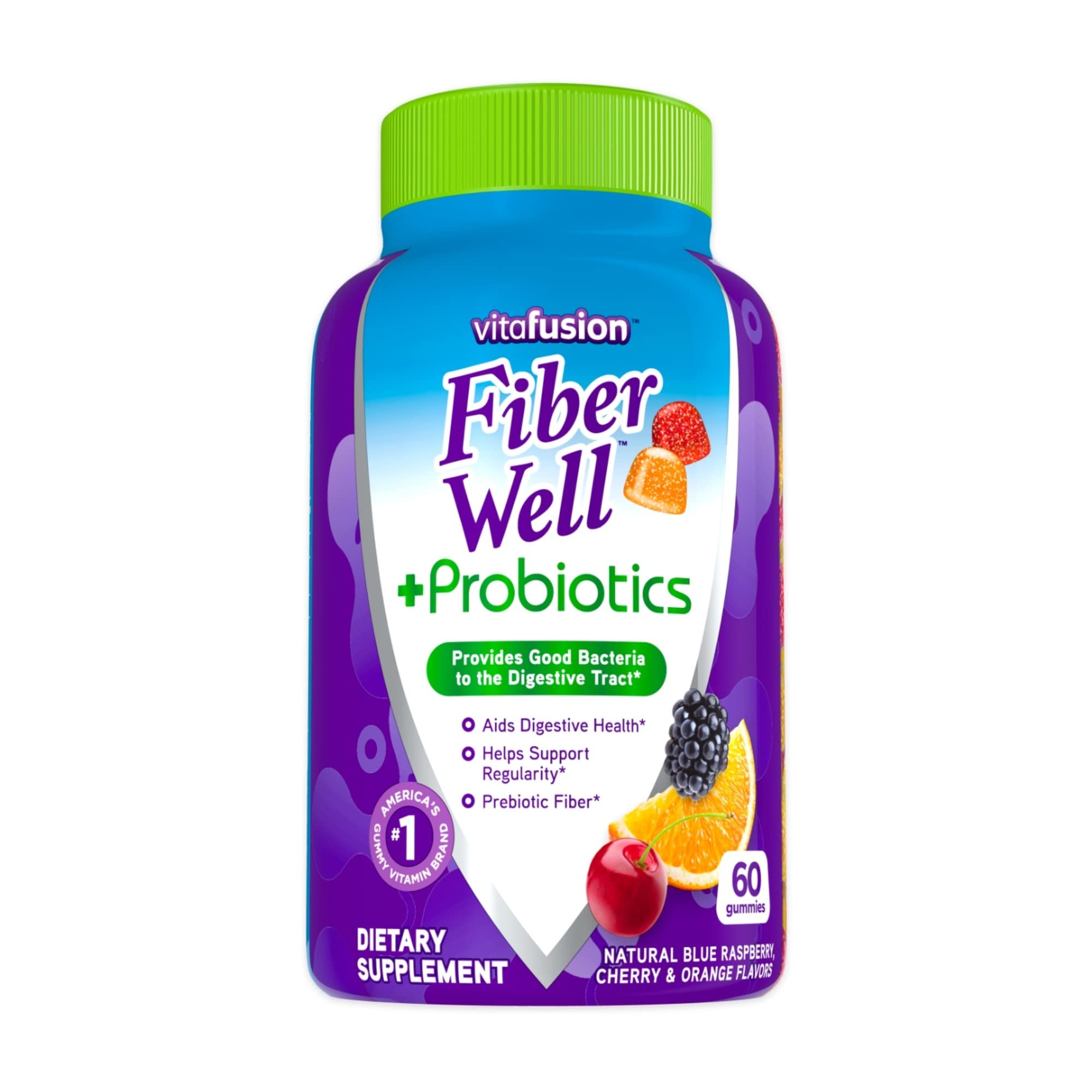 Foto 2 pulgar | Suplemento Vitafusion Fiber Well + Probiotics En Gomitas, 60 Unidades - Venta Internacional.