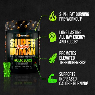 Foto 7 | Suplemento Alpha Lion Superhuman Burn Antes Del Entrenamiento, 21 Porciones - Venta Internacional.