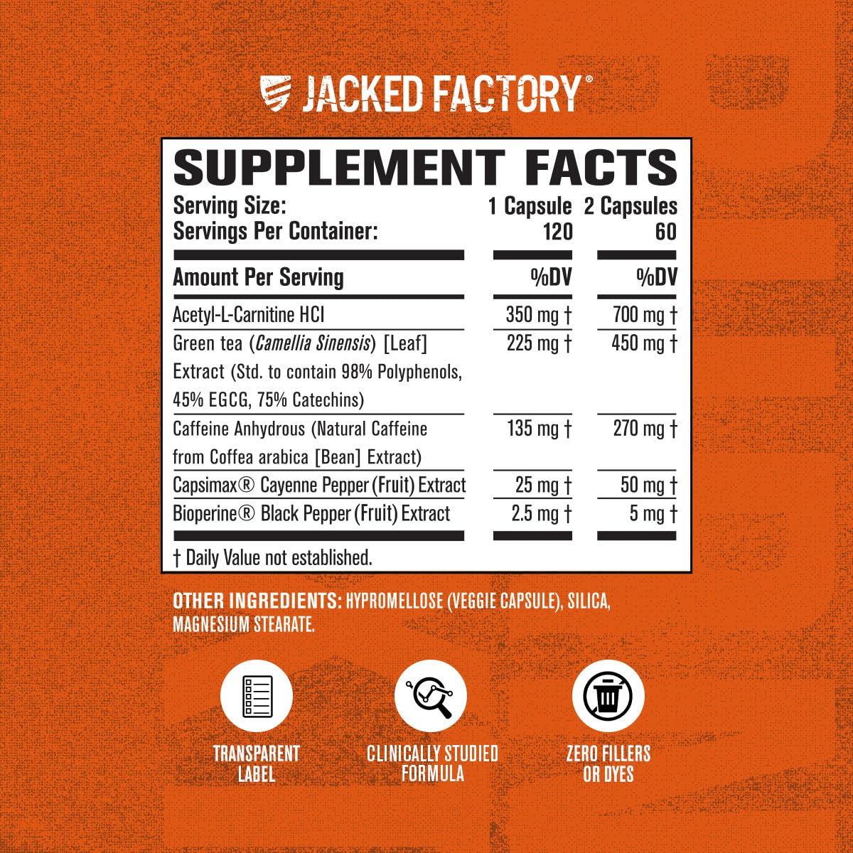 Foto 6 | Suplemento Para Bajar De Peso Jacked Factory Burn-xt 120 Pastillas - Venta Internacional.