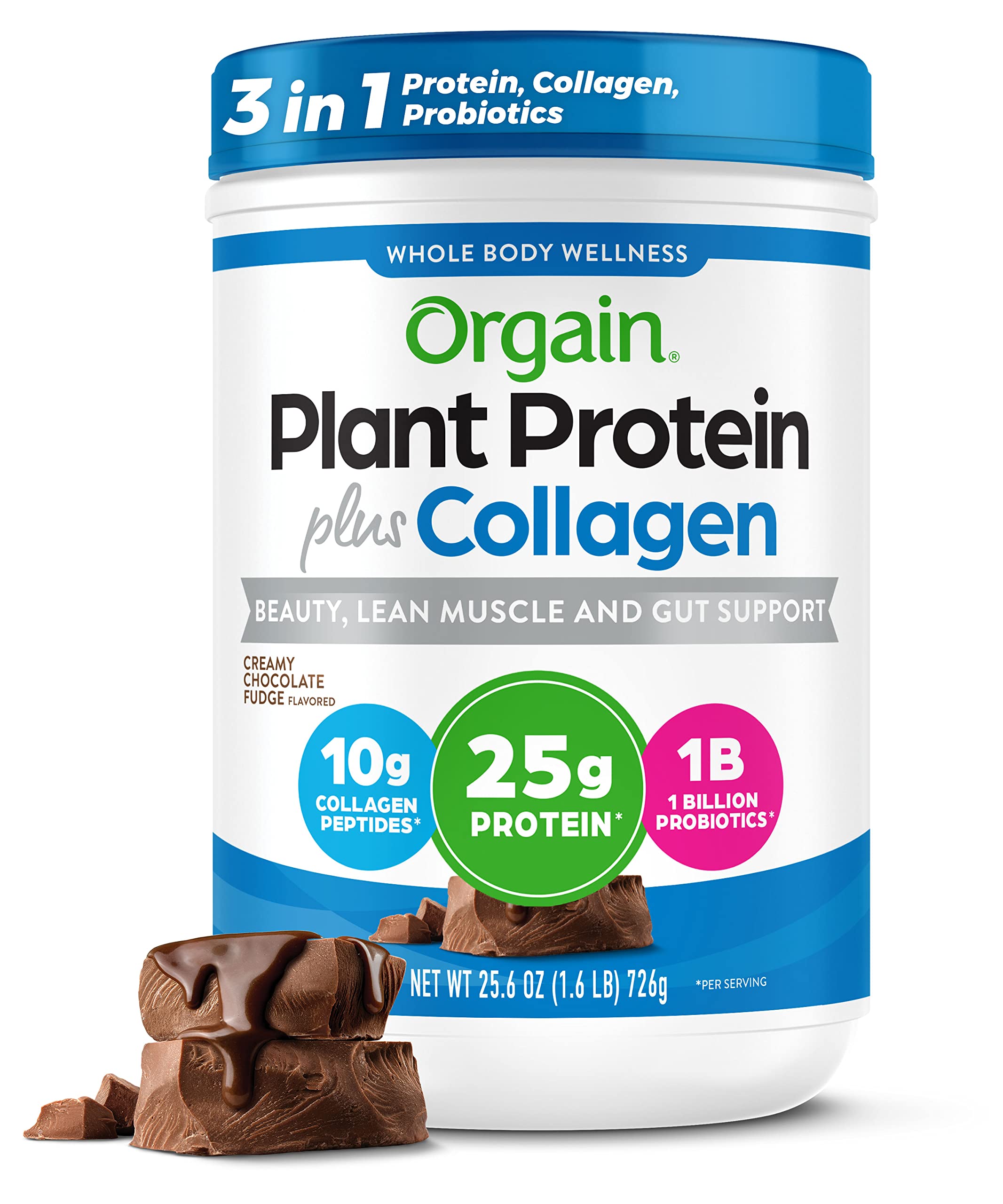 Foto 1 | Fudge De Chocolate Cremoso Con Proteína En Polvo Orgain 725g - Venta Internacional.