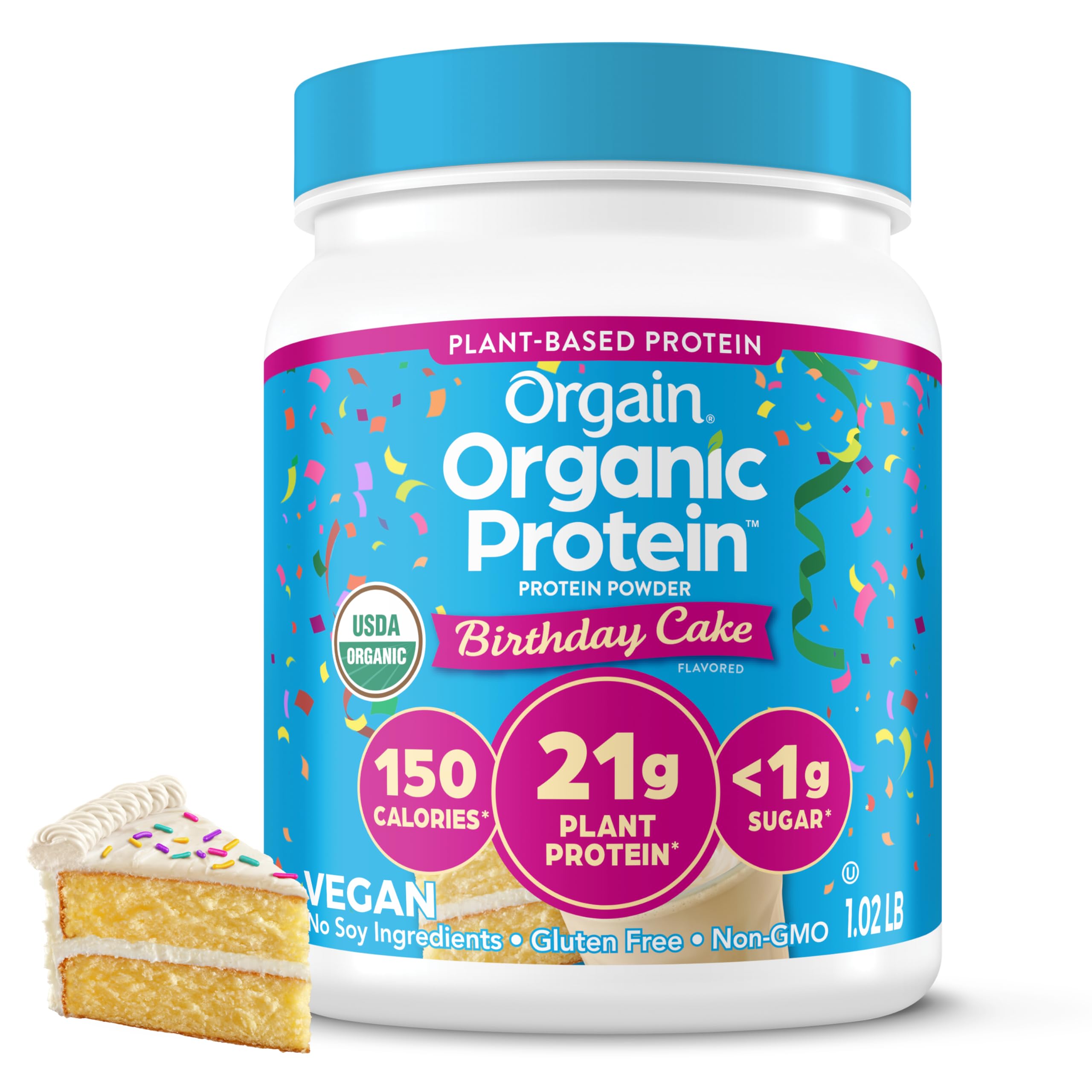 Foto 1 | Tarta De Cumpleaños Vegana Orgánica Orgánica Con Proteína En Polvo 460 G - Venta Internacional.